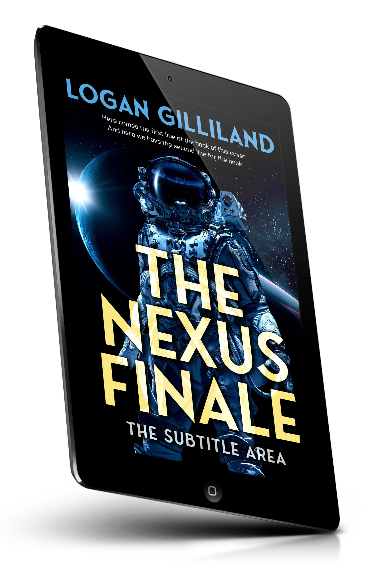 Tablet view of Premade Science Fiction Book Cover - Fall Green #17940 | BookCoverZone