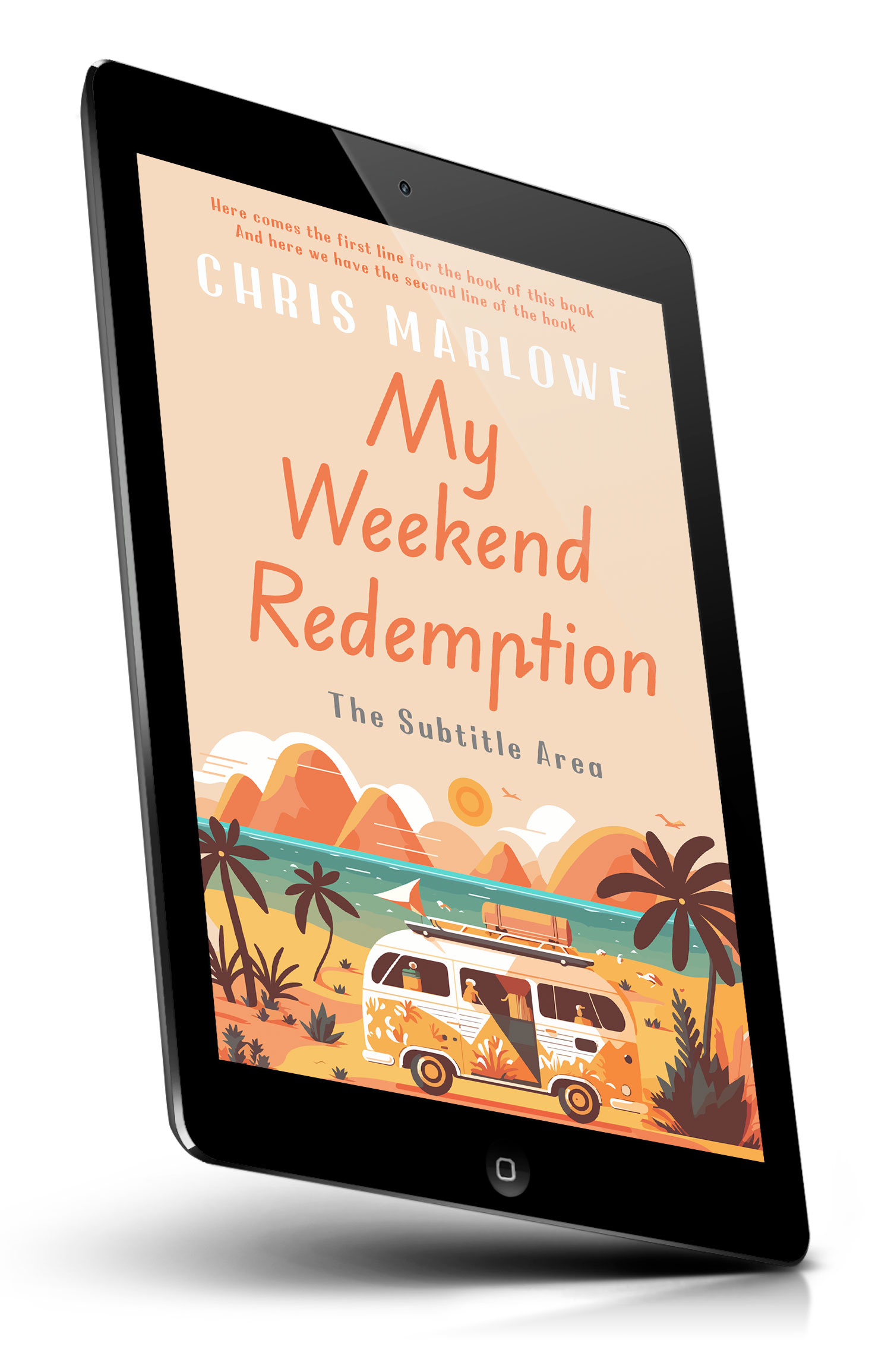 Tablet view of Premade Travel Book Cover - Sidecar #18082 | BookCoverZone*