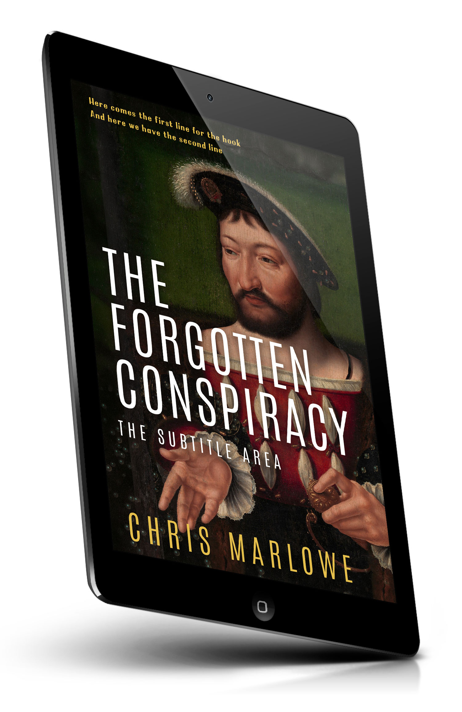 Tablet view of Premade History Book Cover - Oil #18100 | BookCoverZone*