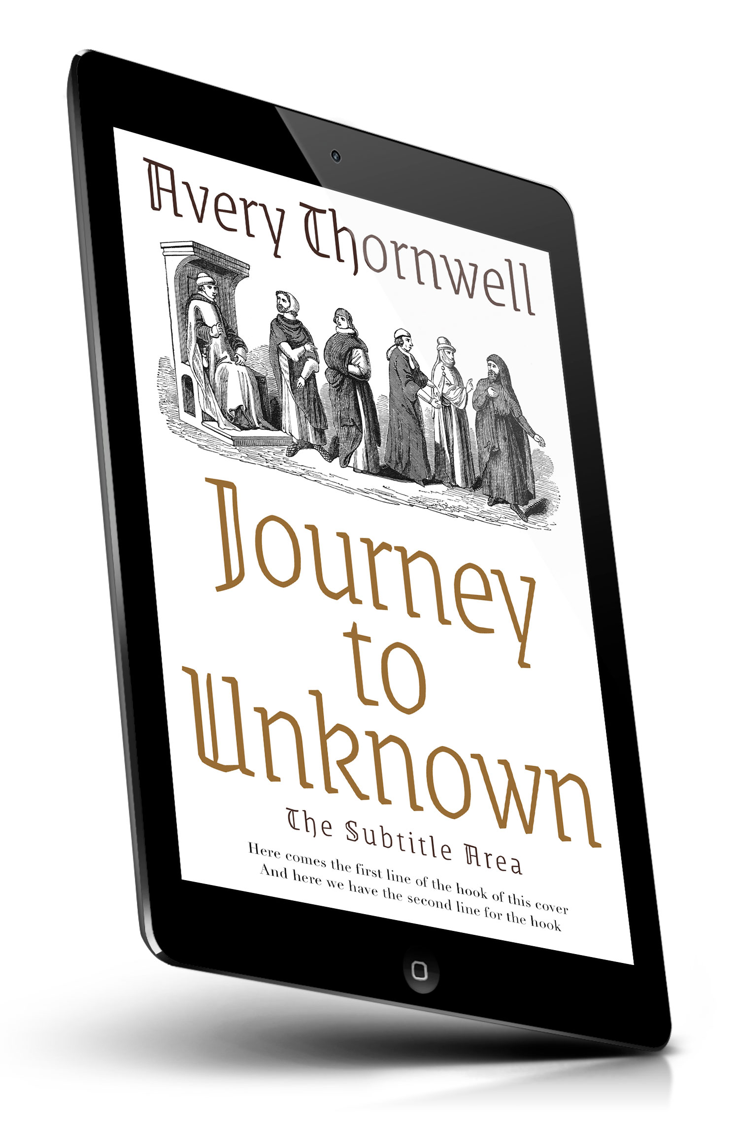 Tablet view of Premade History Book Cover - Cloud #18115 | BookCoverZone*