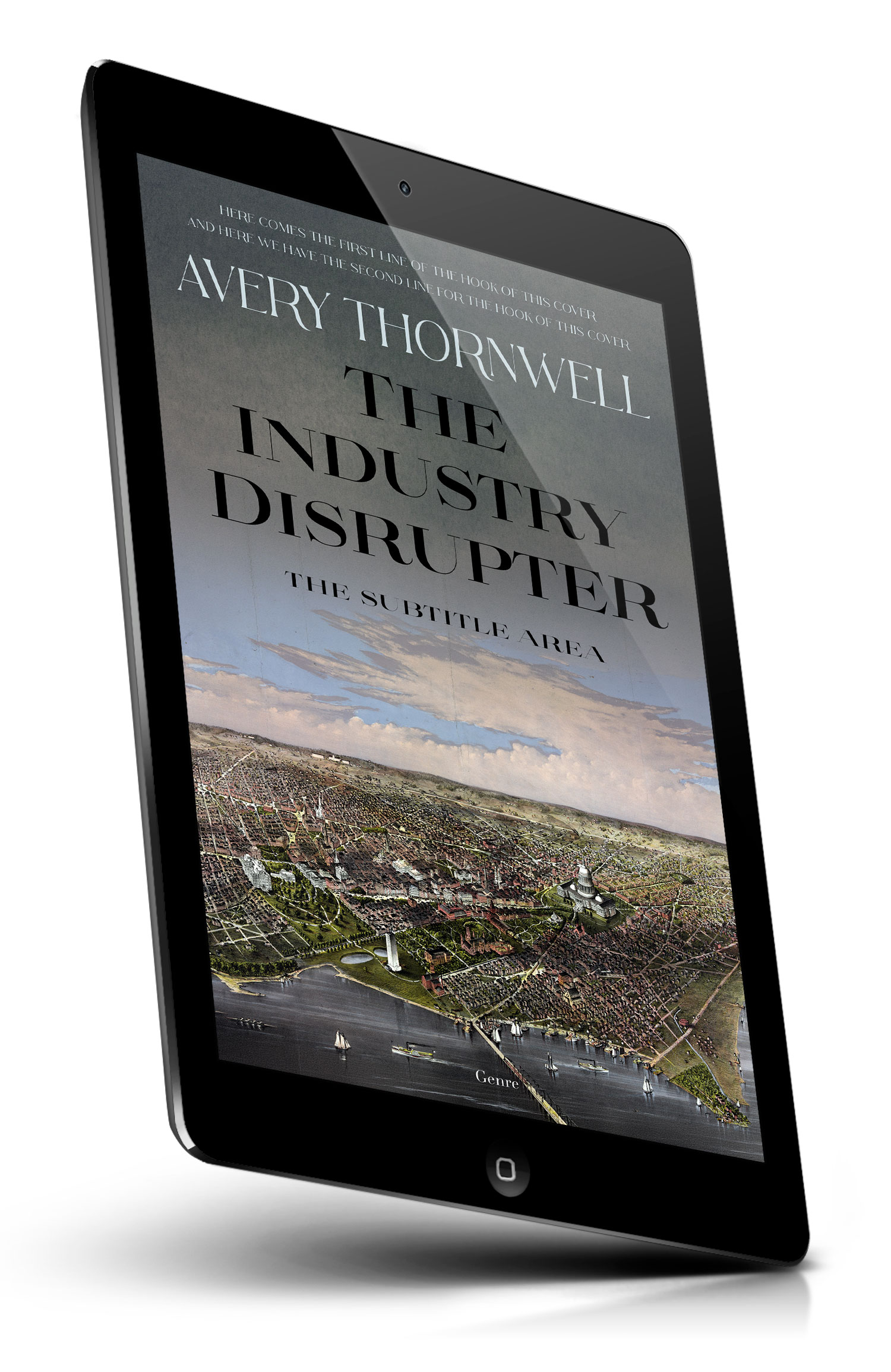Tablet view of Premade History Book Cover - Storm Dust #18125 | BookCoverZone*