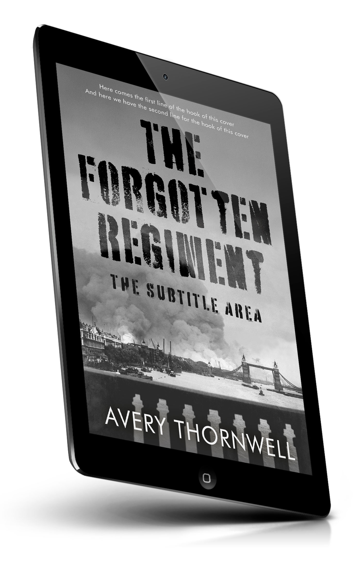 Tablet view of Premade  Book Cover - Gray #18135 | BookCoverZone*