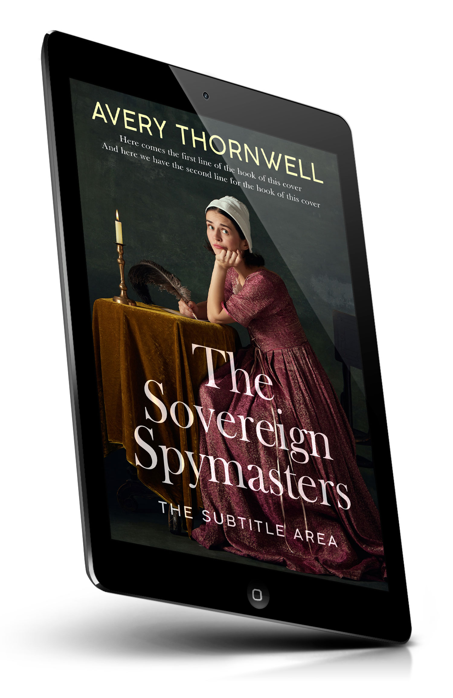 Tablet view of Premade  Book Cover - Cocoa Brown #18152 | BookCoverZone*