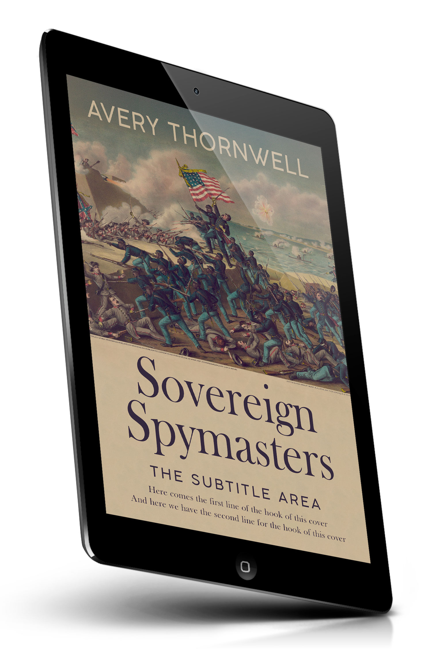 Tablet view of Premade  Book Cover - Hillary #18155 | BookCoverZone*