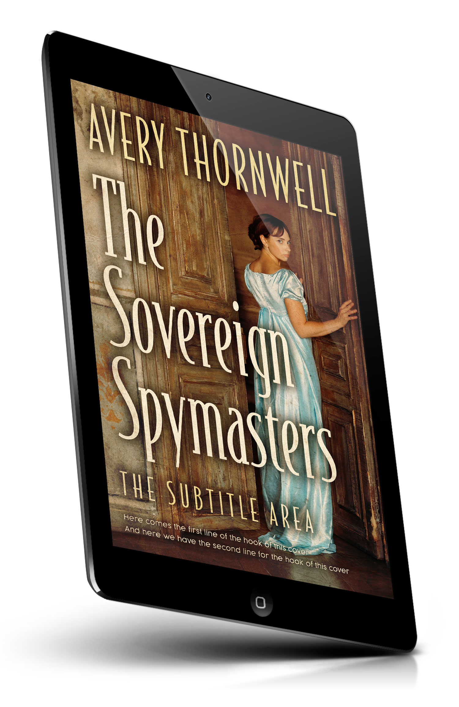 Tablet view of Premade Historical Book Cover - Saddle #18173 | BookCoverZone