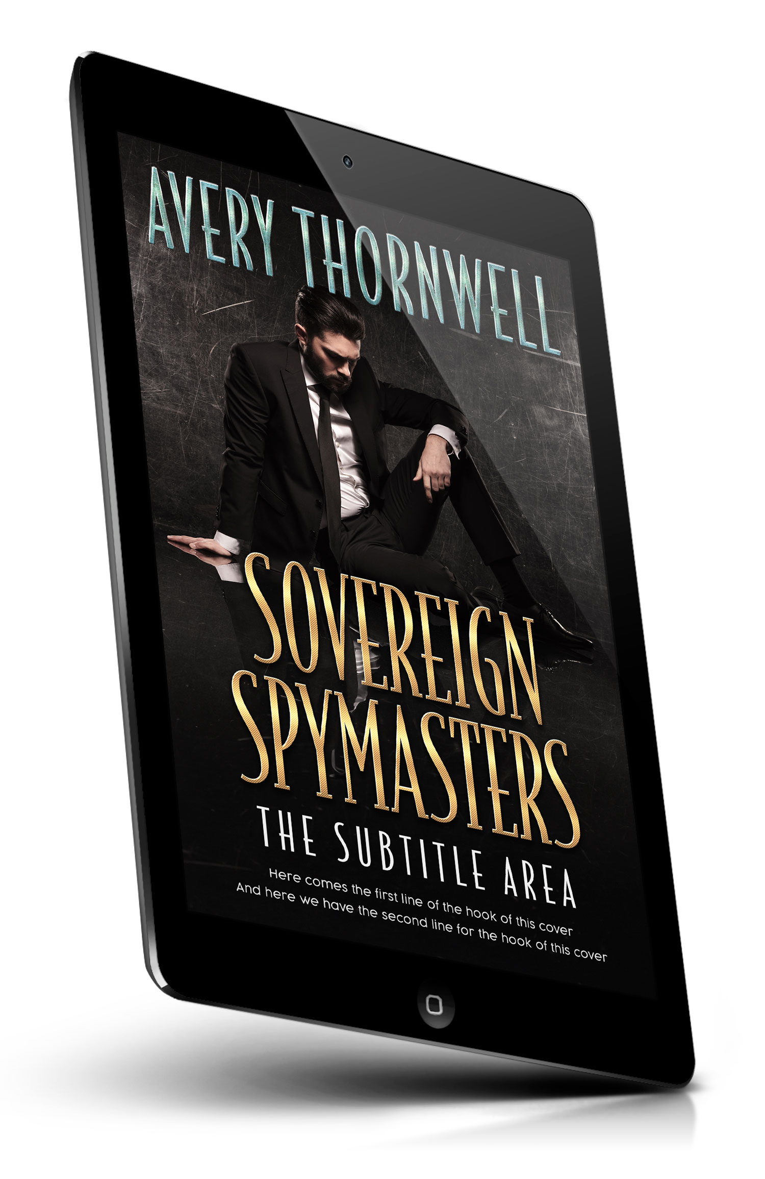 Tablet view of Premade Mystery & Thriller & Suspense Book Cover - Cod Gray #18187 | BookCoverZone*