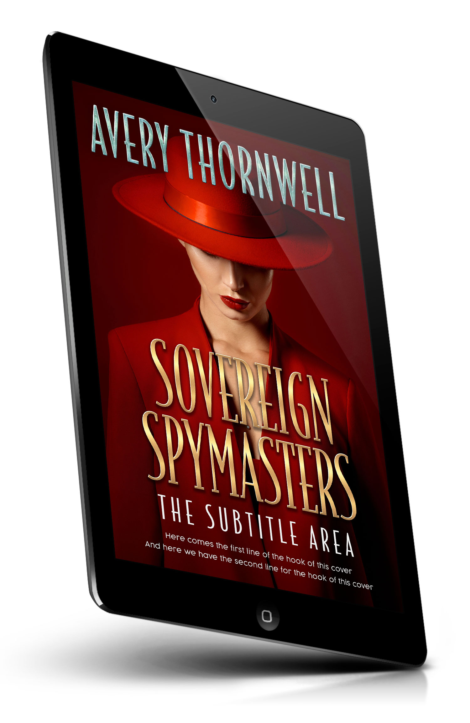 Tablet view of Premade Mystery & Thriller & Suspense Book Cover - Bulgarian Rose #18189 | BookCoverZone