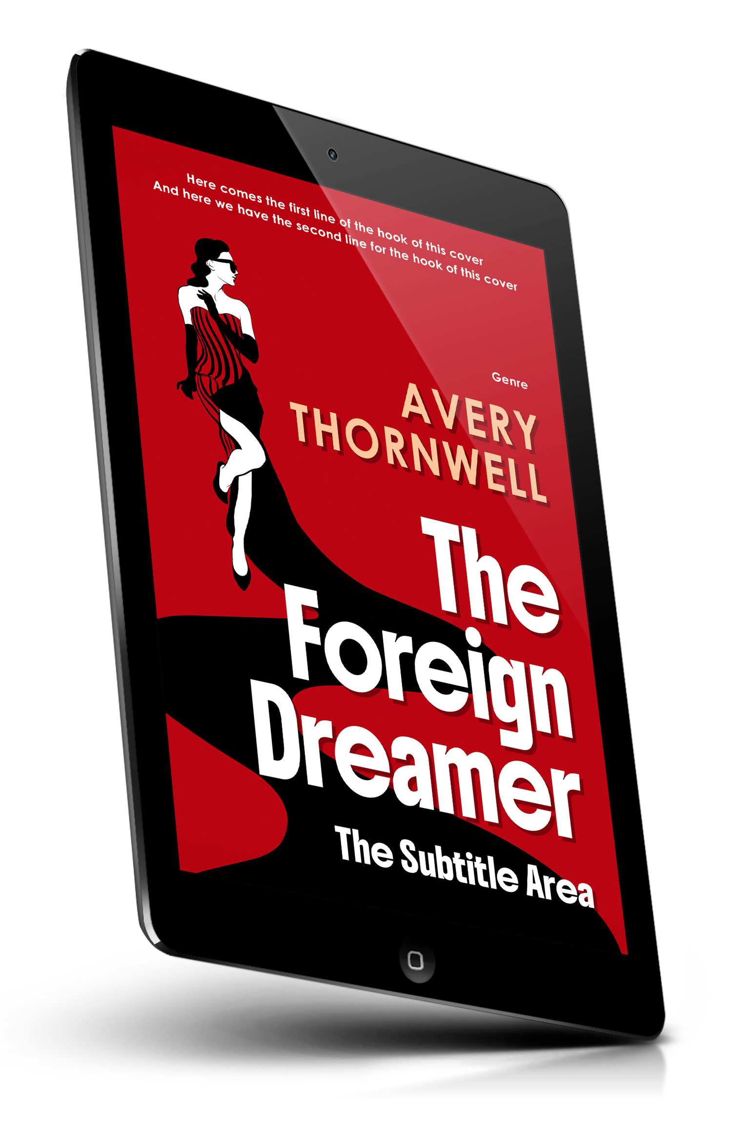 Tablet view of Premade Mystery & Thriller & Suspense Book Cover - Monza #18199 | BookCoverZone