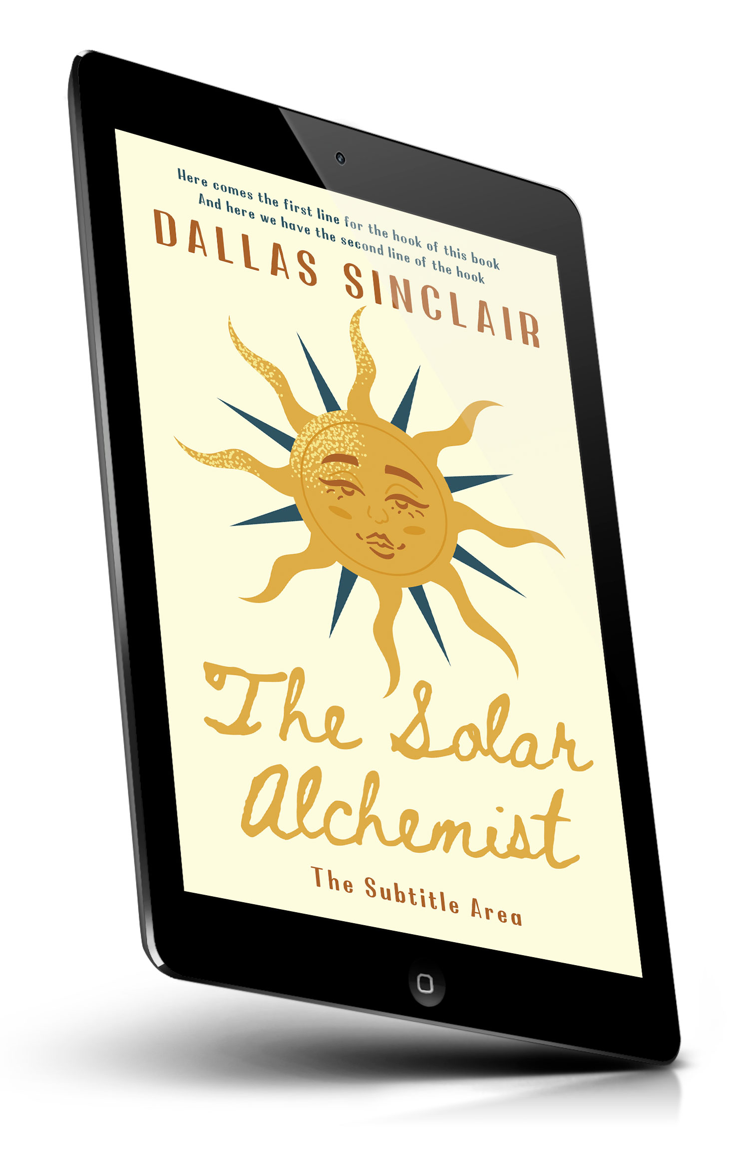 Tablet view of Premade Religion & Spirituality Book Cover - Citrine White #18202 | BookCoverZone