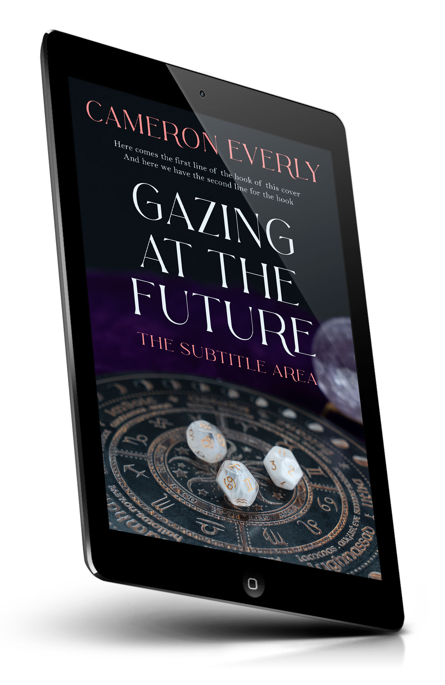Tablet view of Premade  Book Cover - Steel Gray #18268 | BookCoverZone*