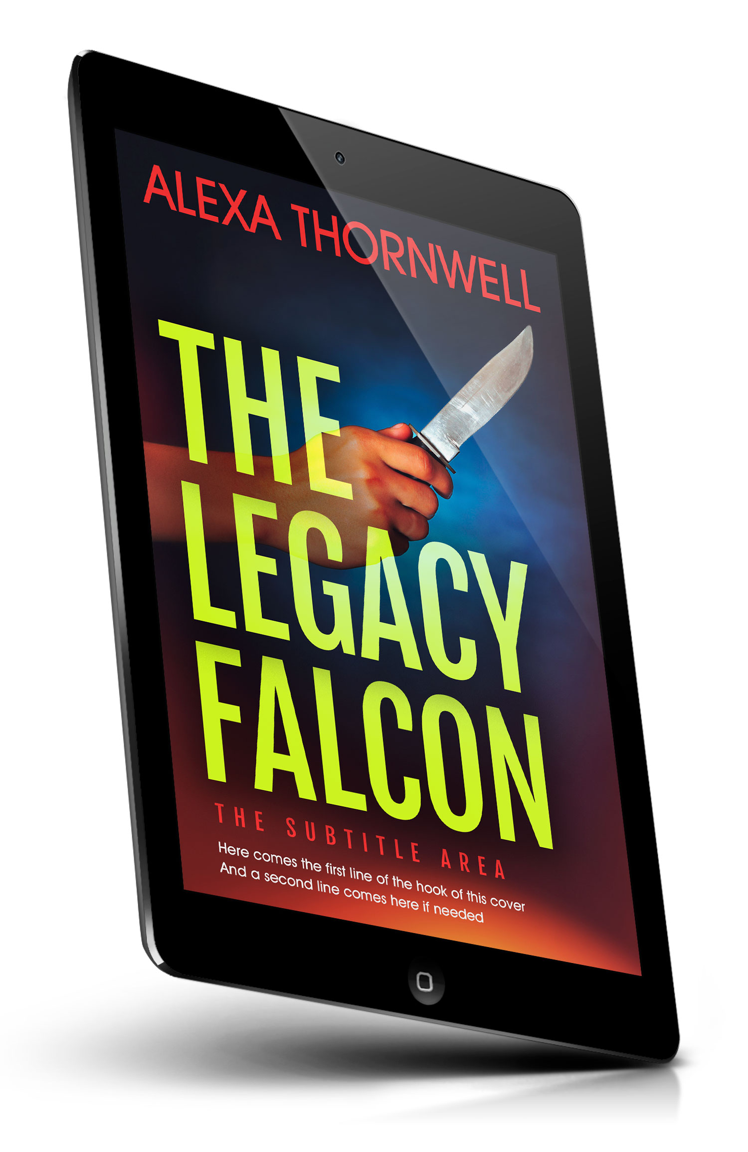 Tablet view of Premade Mystery & Thriller & Suspense Book Cover - Turmeric #35978 | BookCoverZone