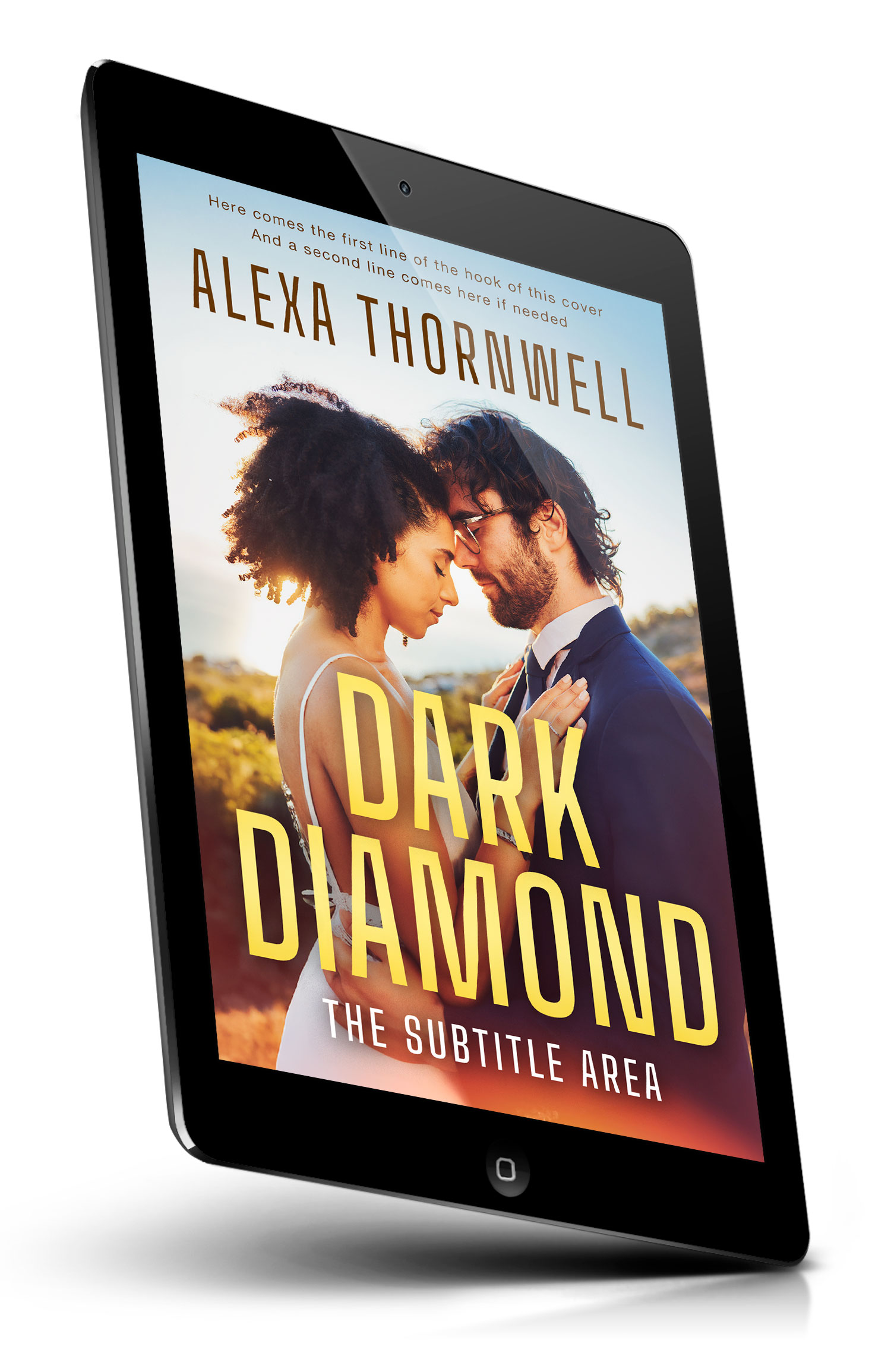 Tablet view of Premade Romance Book Cover - Livid Brown #36039 | BookCoverZone