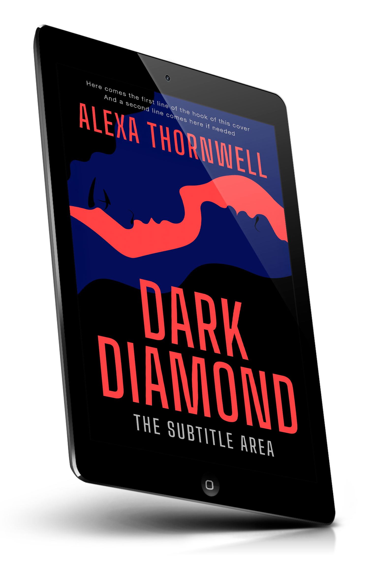 Tablet view of Premade Romance Book Cover - Black Pearl #36040 | BookCoverZone
