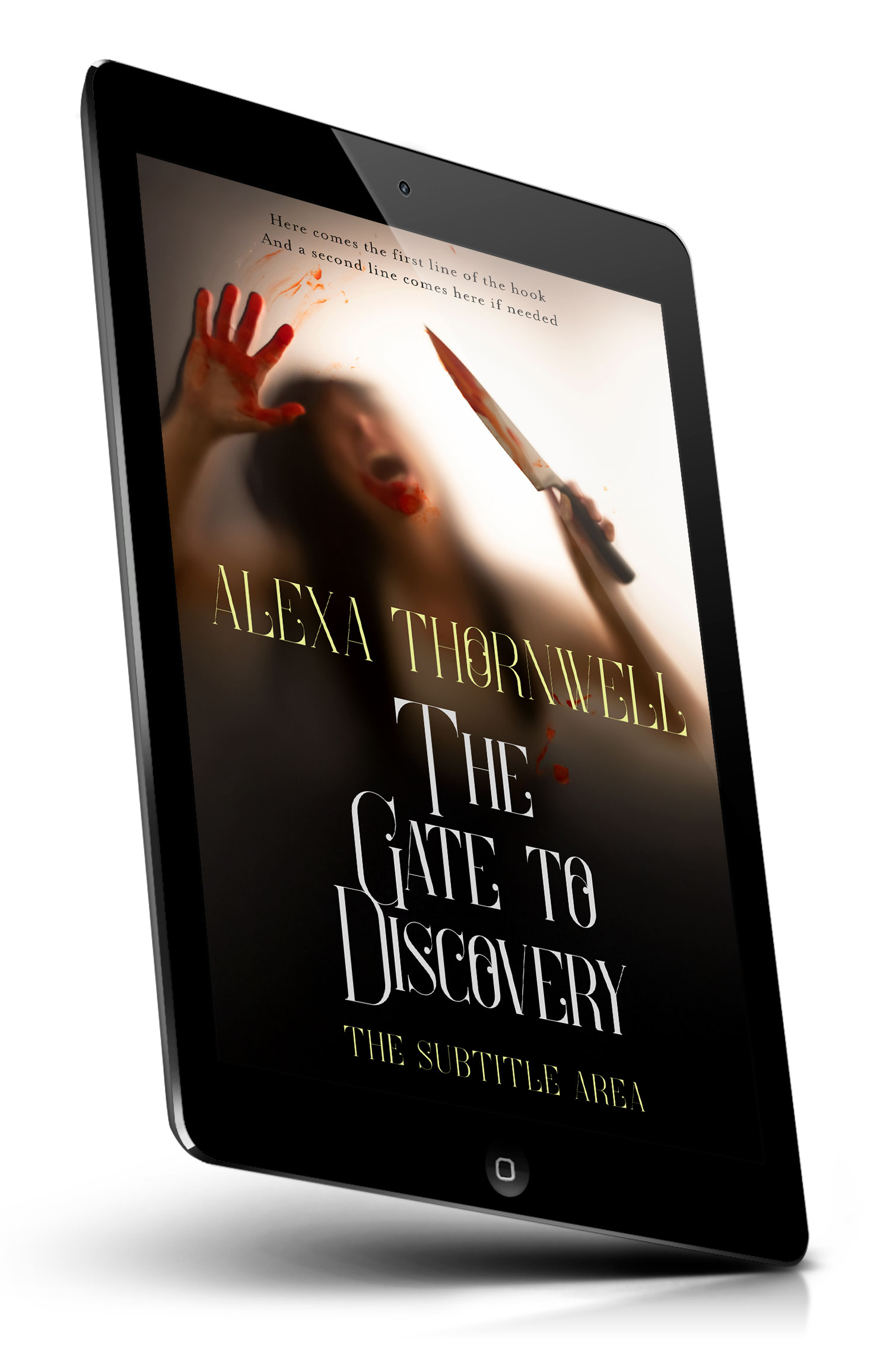 Tablet view of Premade Mystery & Thriller & Suspense Book Cover - Bone #36070 | BookCoverZone