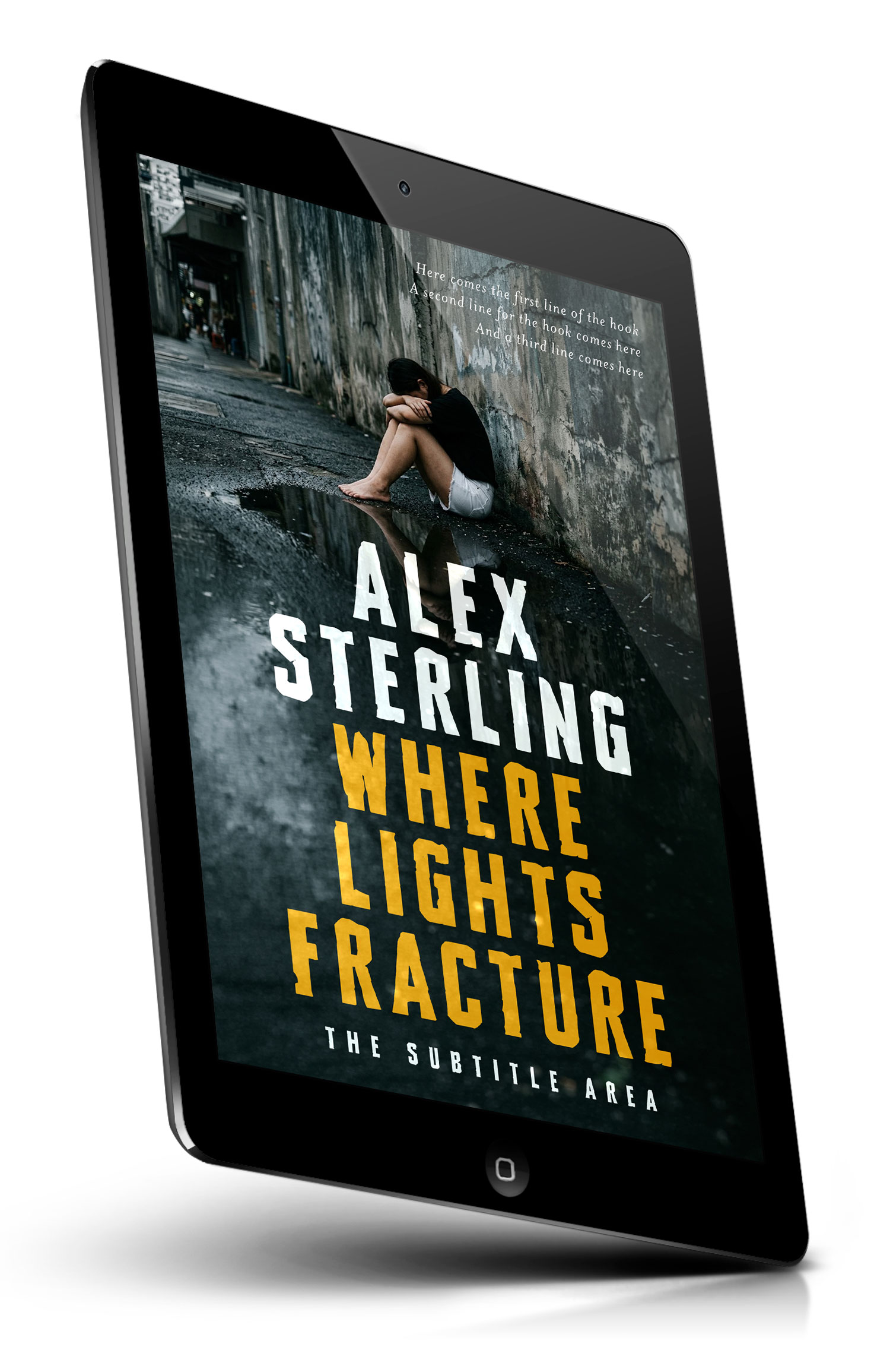 Tablet view of Premade Mystery & Thriller & Suspense Book Cover - Outer Space #36567 | BookCoverZone