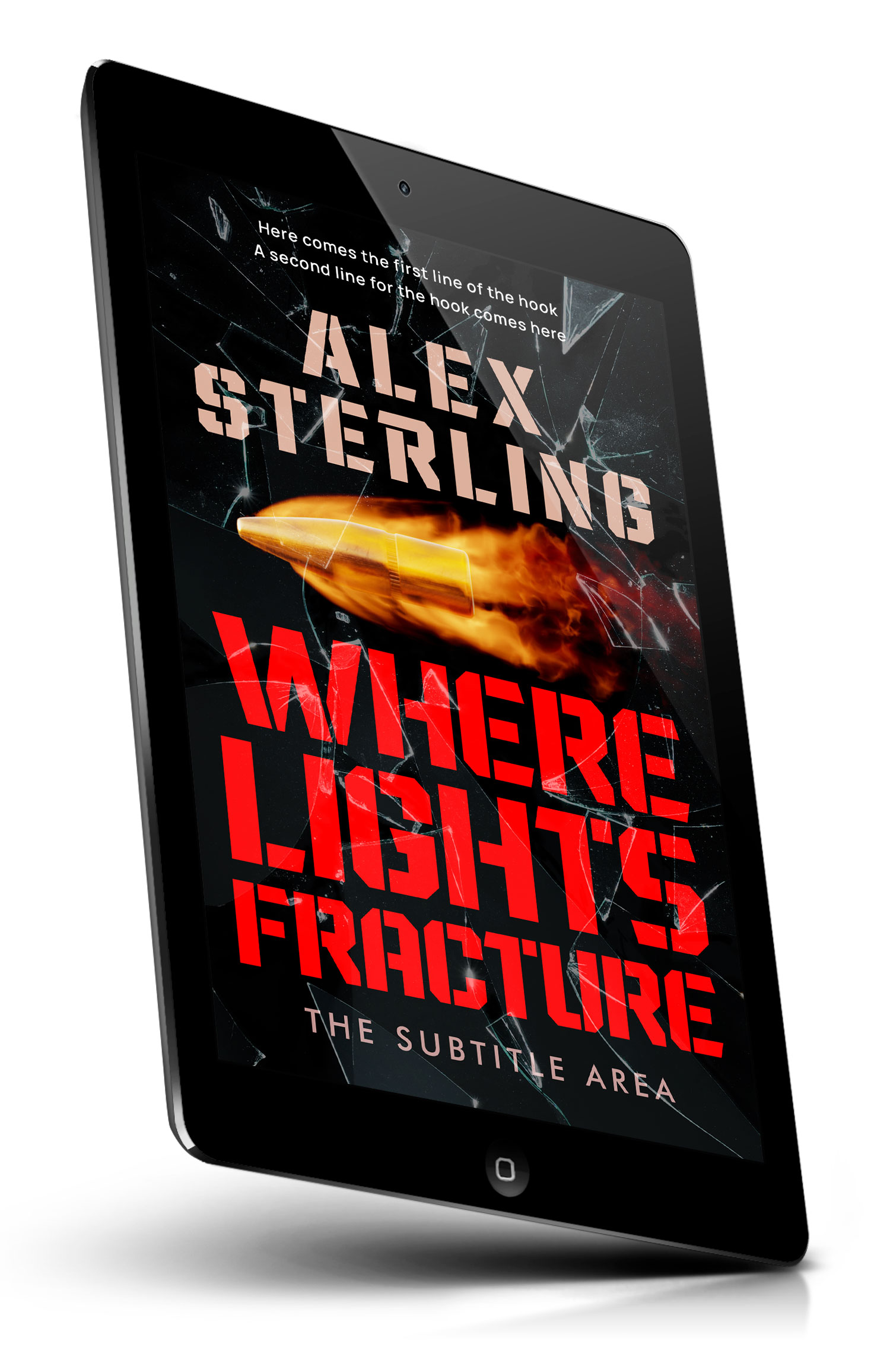 Tablet view of Premade Mystery & Thriller & Suspense Book Cover - Cod Gray #36575 | BookCoverZone