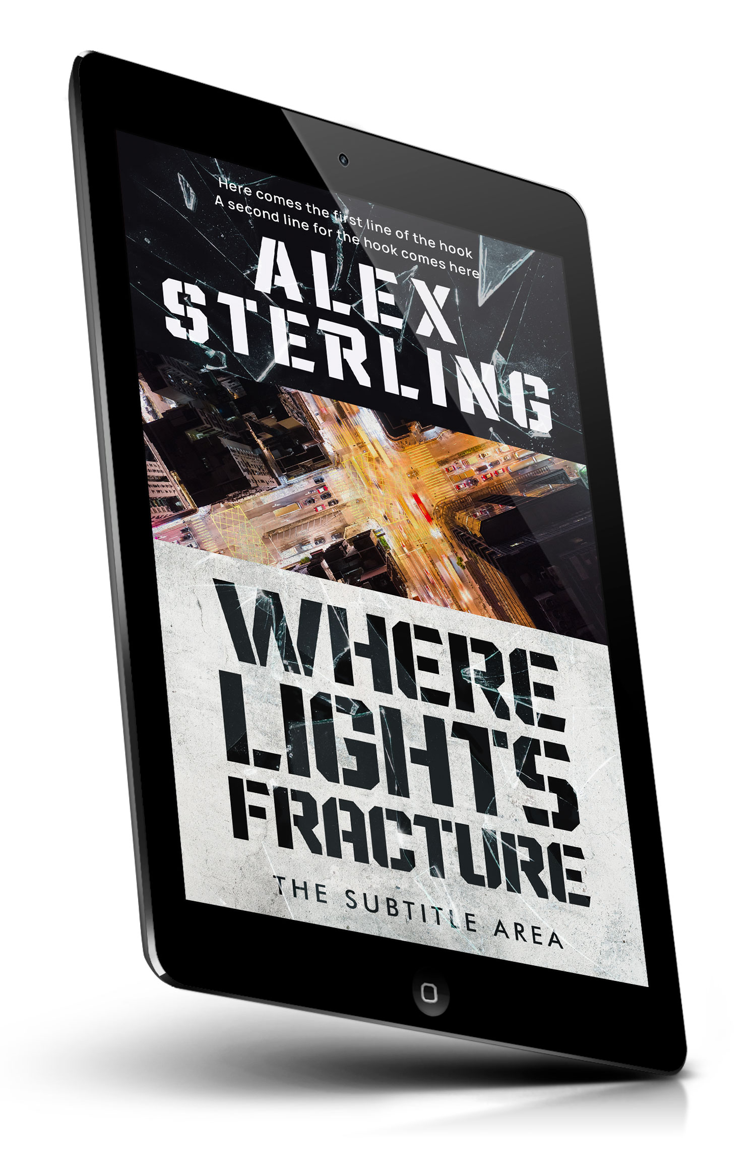 Tablet view of Premade Mystery & Thriller & Suspense Book Cover - Thunder #36581 | BookCoverZone