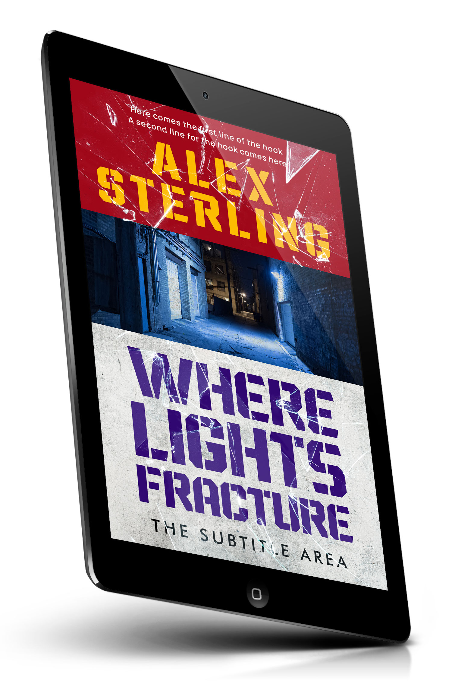 Tablet view of Premade Mystery & Thriller & Suspense Book Cover - Iron #36586 | BookCoverZone
