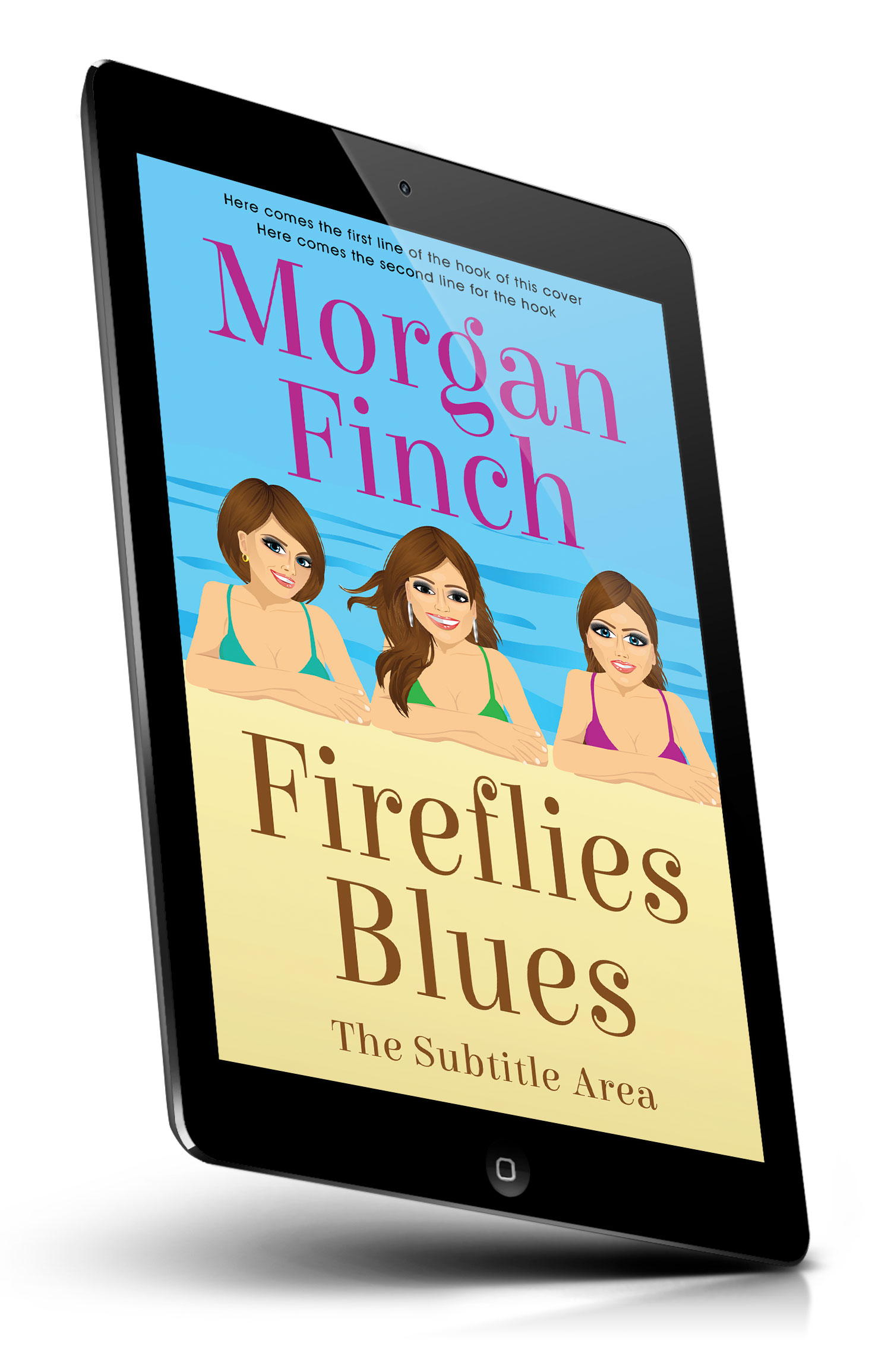 Tablet view of Premade Chick Lit Book Cover - Gum Leaf #36686 | BookCoverZone