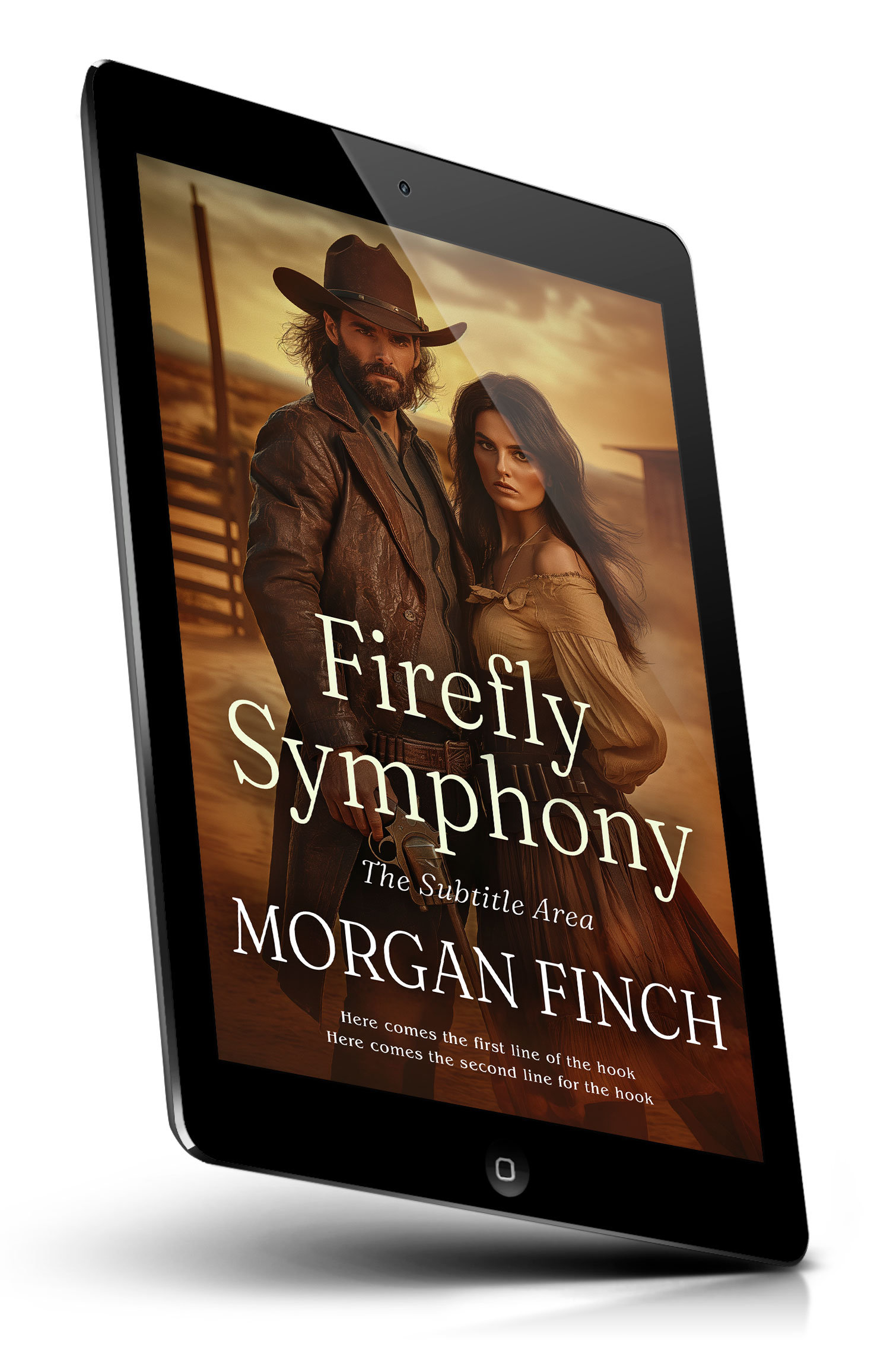 Tablet view of Premade Western Book Cover - Cedar #36703 | BookCoverZone