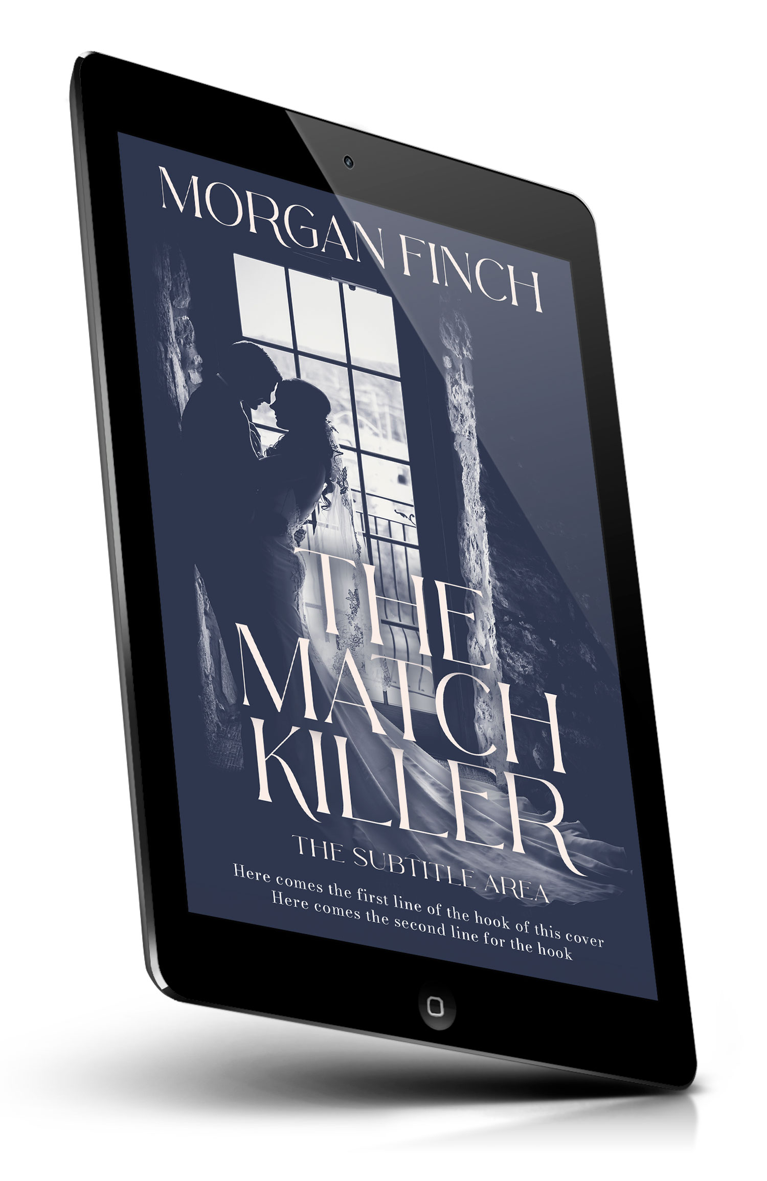 Tablet view of Premade Mystery & Thriller & Suspense Book Cover - Oxford Blue #36769 | BookCoverZone*