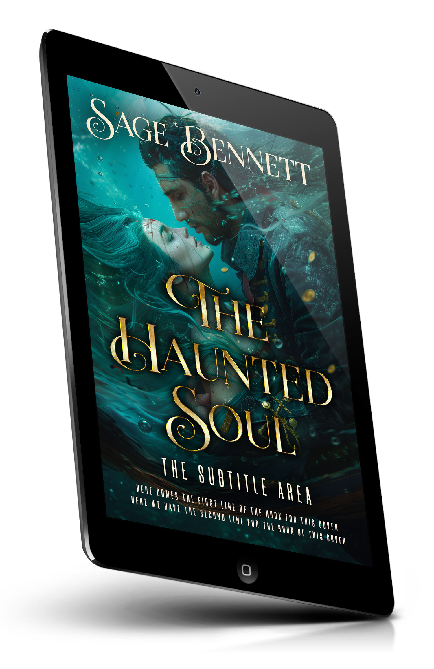 Tablet view of Premade Fantasy Book Cover - Gable Green #36771 | BookCoverZone