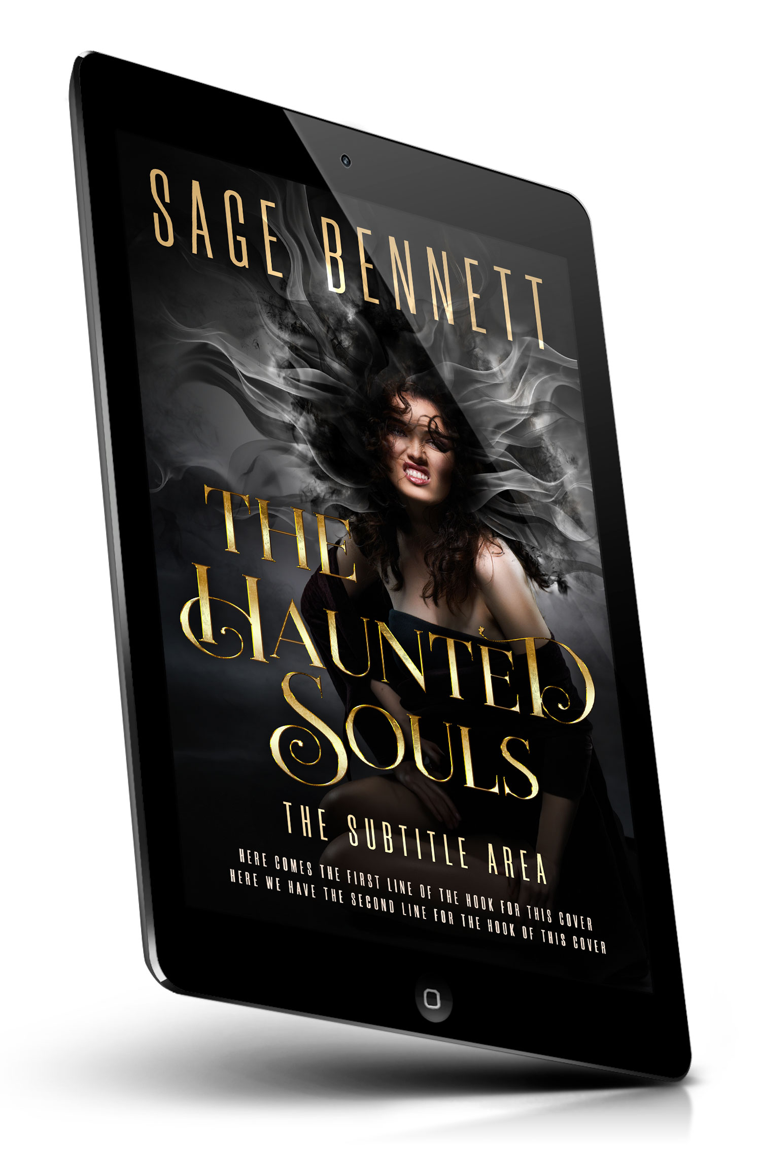 Tablet view of Premade Fantasy Book Cover - Cod Gray #36784 | BookCoverZone*