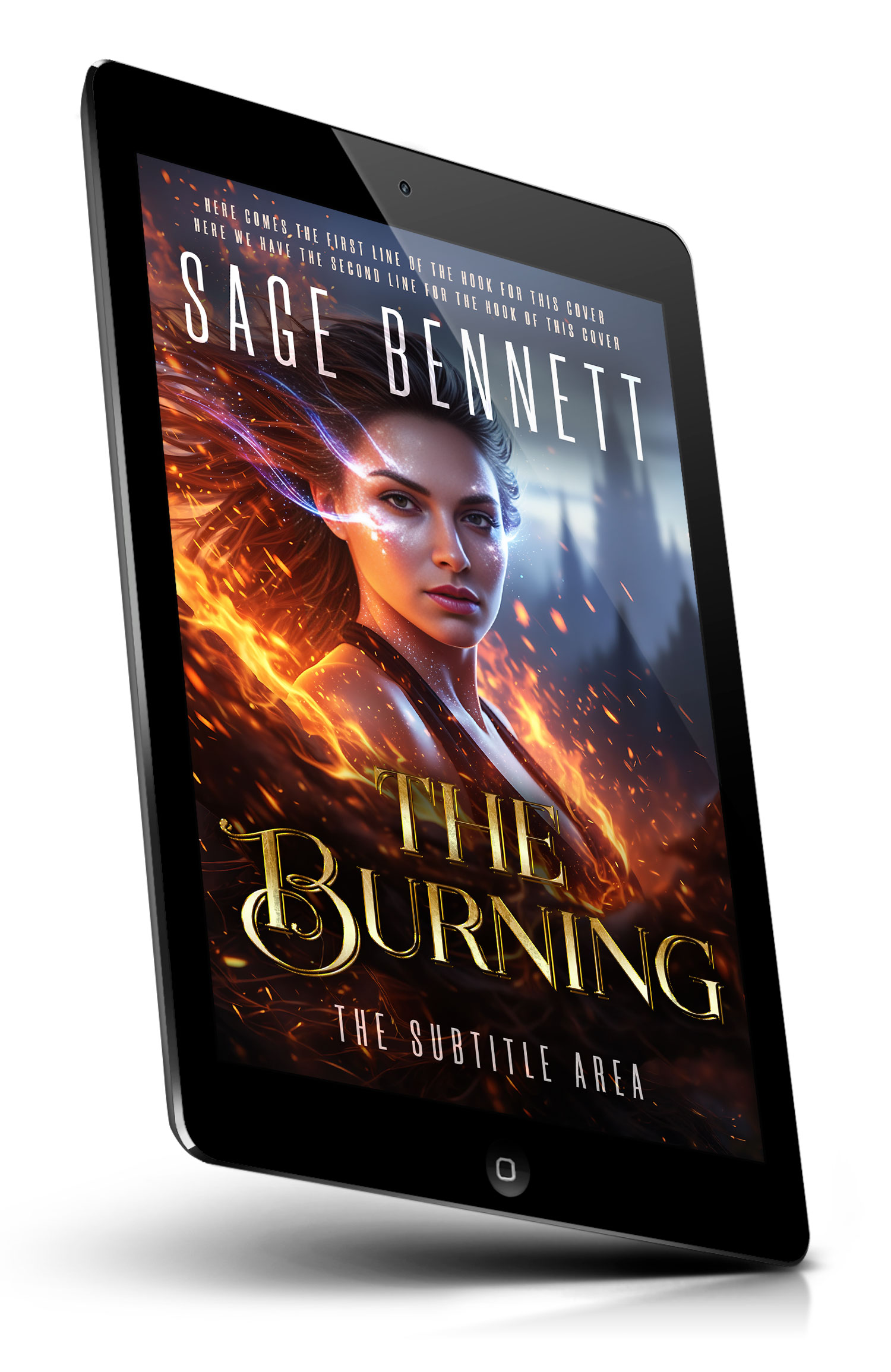 Tablet view of Premade Fantasy Book Cover - Thunder #36787 | BookCoverZone