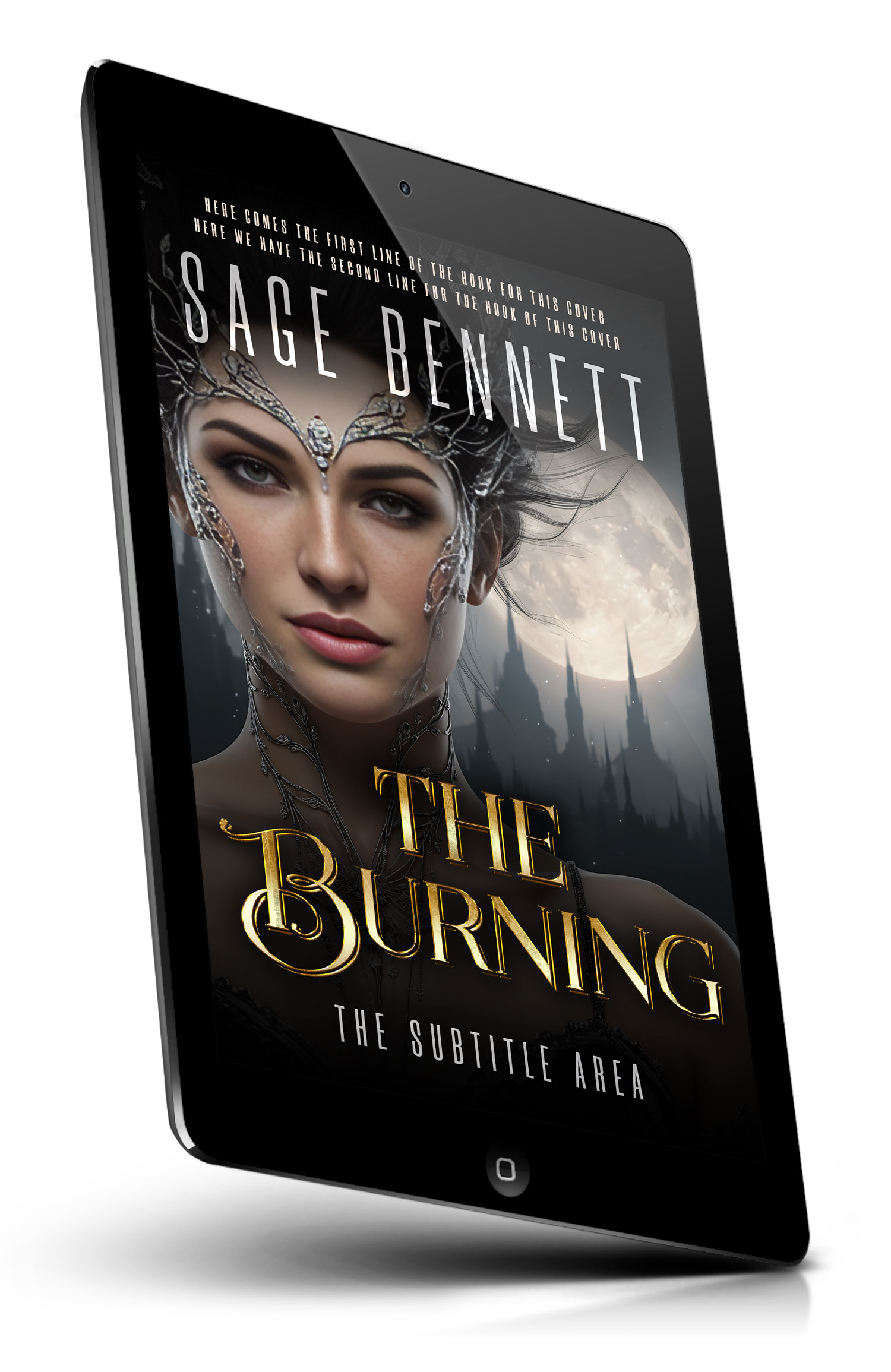 Tablet view of Premade Fantasy Book Cover - Bison Hide #36789 | BookCoverZone*