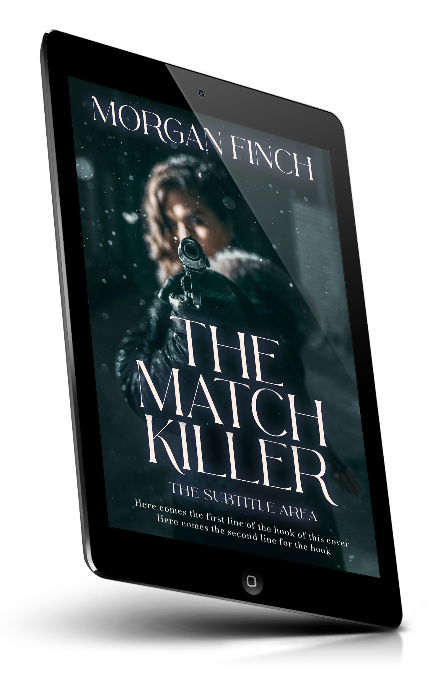 Tablet view of Premade Mystery & Thriller & Suspense Book Cover - Timber Green #36793 | BookCoverZone