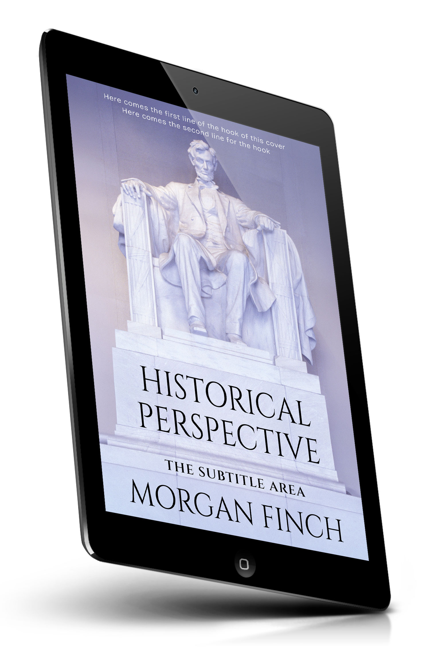 Tablet view of Premade History Book Cover - Blue Haze #36794 | BookCoverZone*