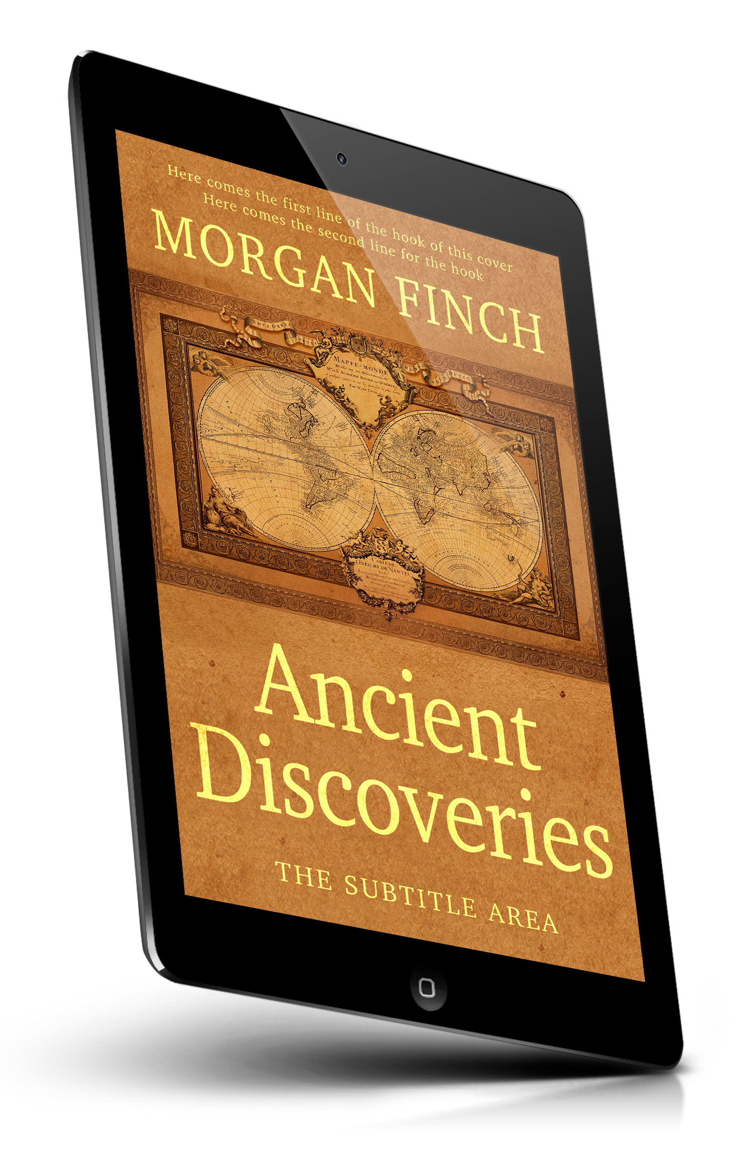 Tablet view of Premade History Book Cover - Copper #36811 | BookCoverZone*