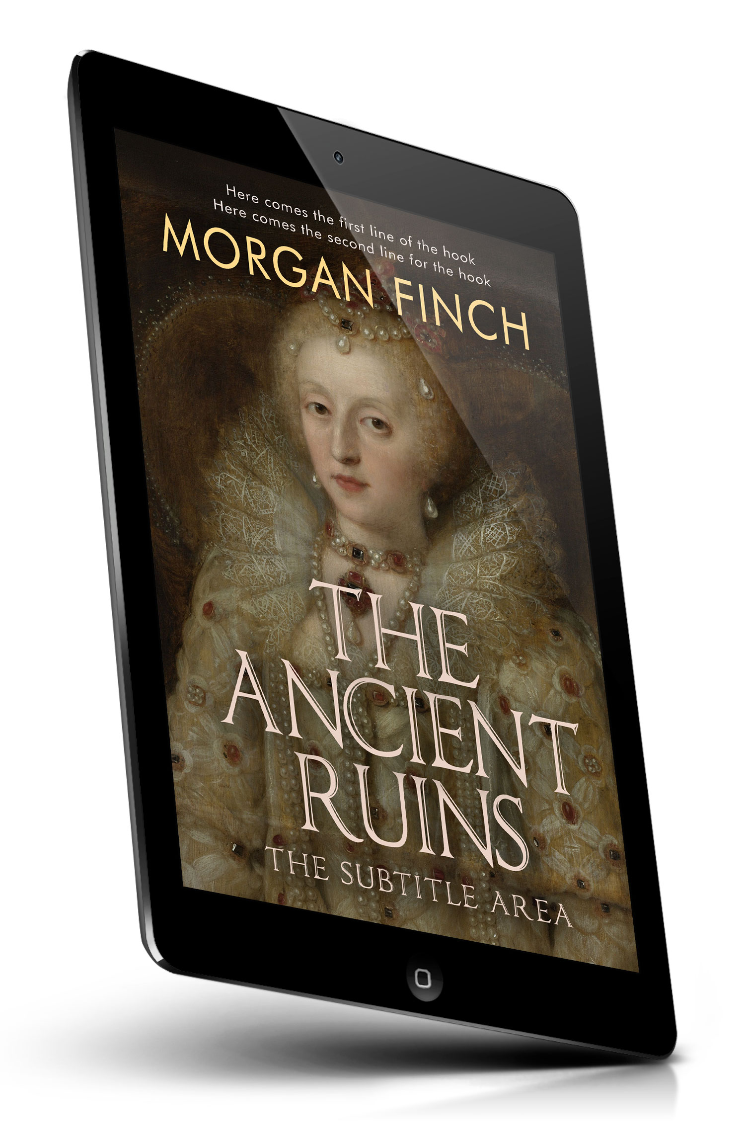 Tablet view of Premade Historical Book Cover - Lisbon Brown #36817 | BookCoverZone*