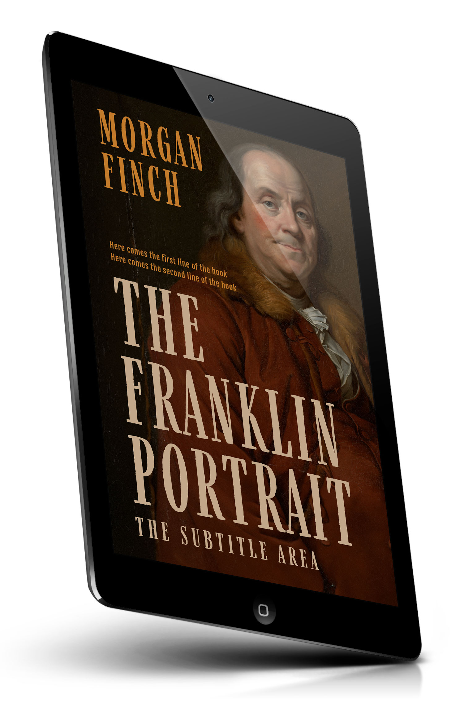 Tablet view of Premade History Book Cover - Graphite #36838 | BookCoverZone*