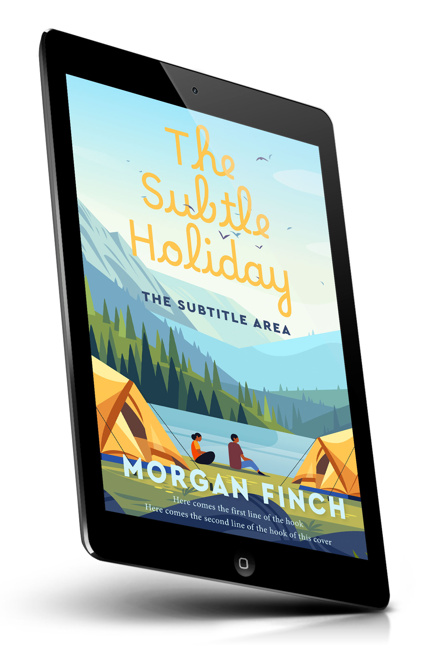 Tablet view of Premade Travel Book Cover - Jagged Ice #36865 | BookCoverZone*