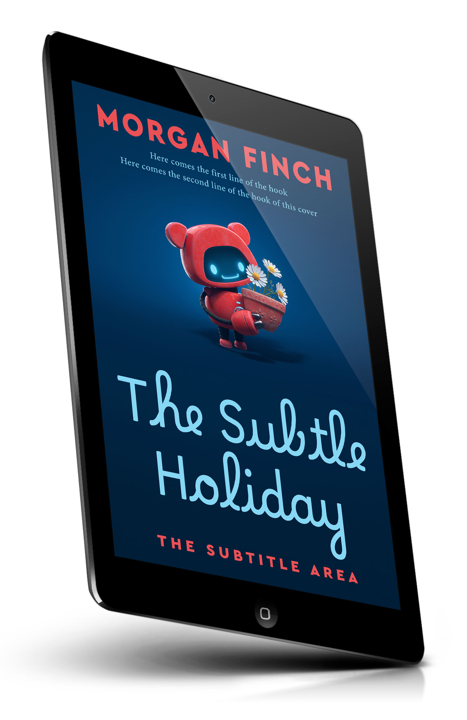 Tablet view of Premade Children's Book Cover - Blue Whale #36878 | BookCoverZone*