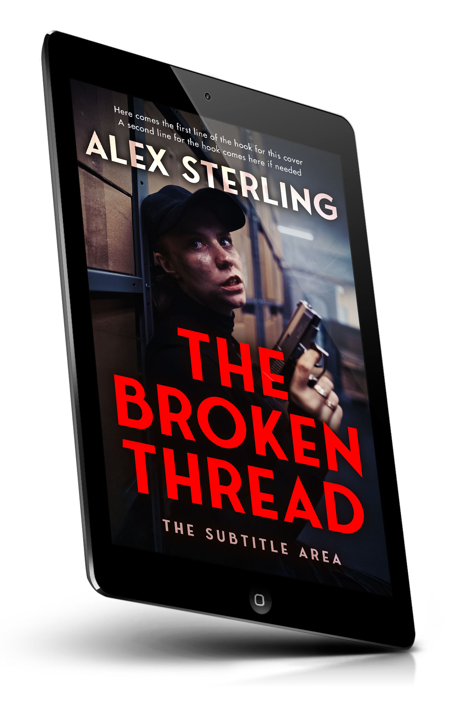 Tablet view of Premade Mystery & Thriller & Suspense Book Cover - Mandy #36943 | BookCoverZone*