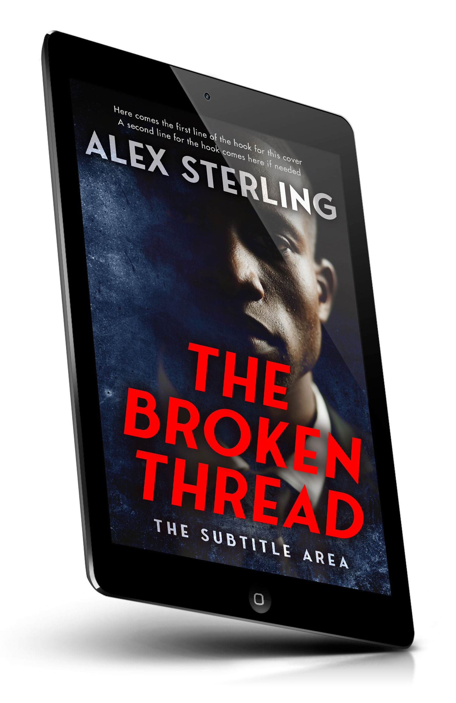 Tablet view of Premade Mystery & Thriller & Suspense Book Cover - Steel Gray #36944 | BookCoverZone