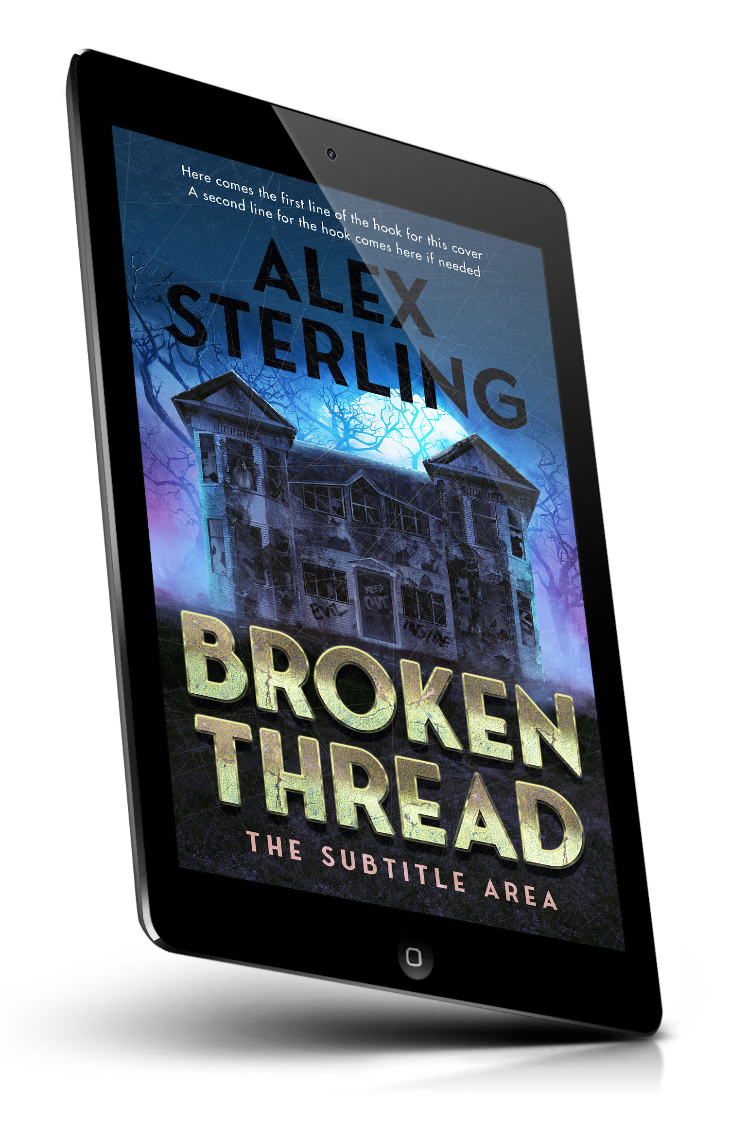 Tablet view of Premade Horror Book Cover - Ebony Clay #36948 | BookCoverZone