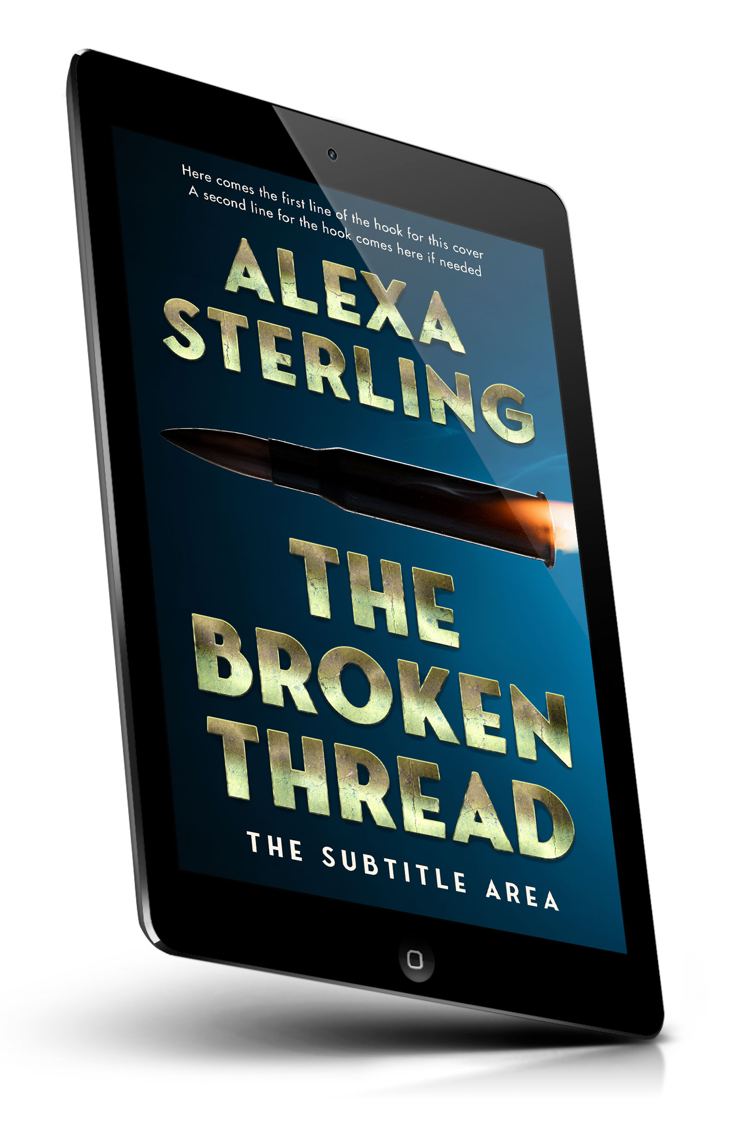 Tablet view of Premade Mystery & Thriller & Suspense Book Cover - Indian Khaki #36954 | BookCoverZone*