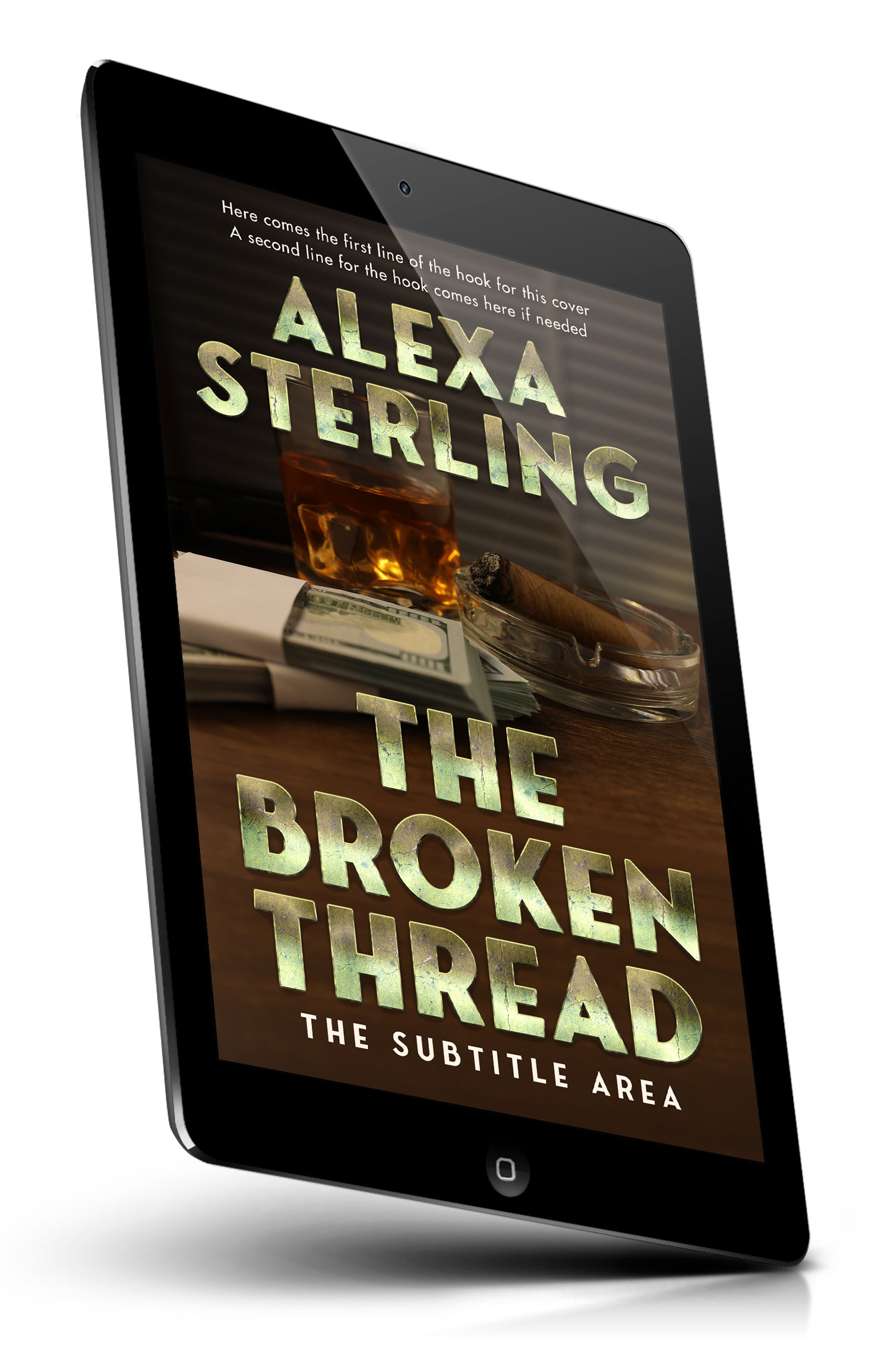 Tablet view of Premade Mystery & Thriller & Suspense Book Cover - Black Marlin #36955 | BookCoverZone*