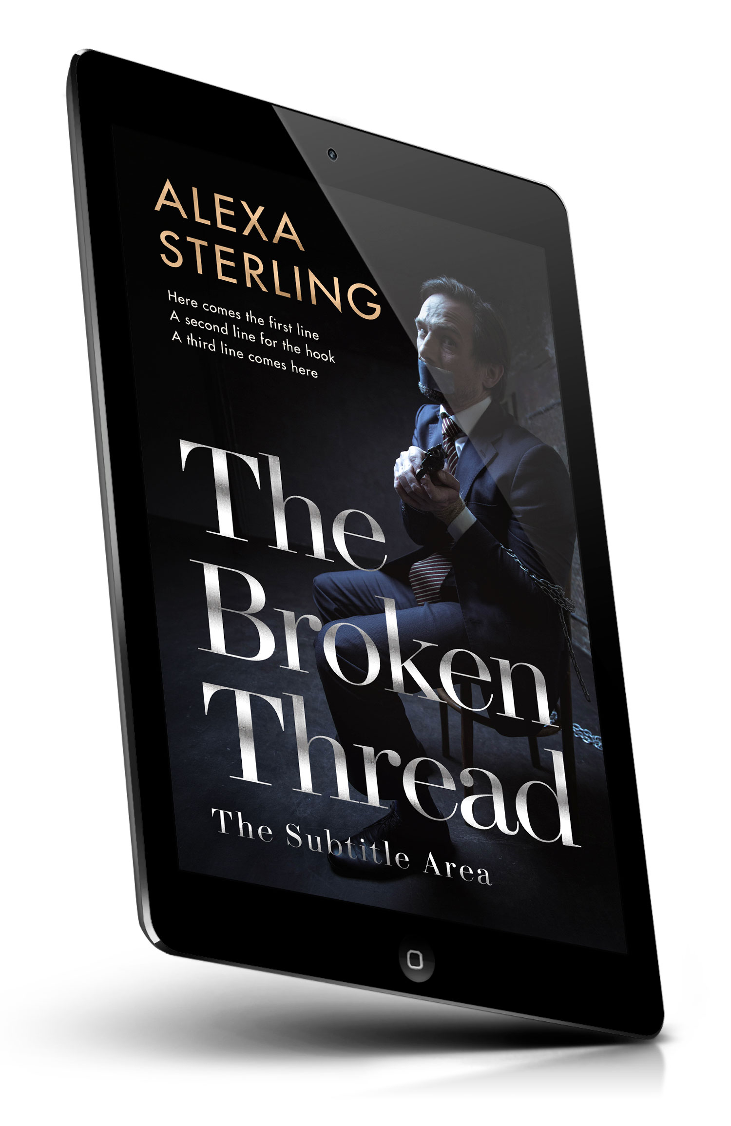 Tablet view of Premade Mystery & Thriller & Suspense Book Cover - Woodsmoke #36964 | BookCoverZone