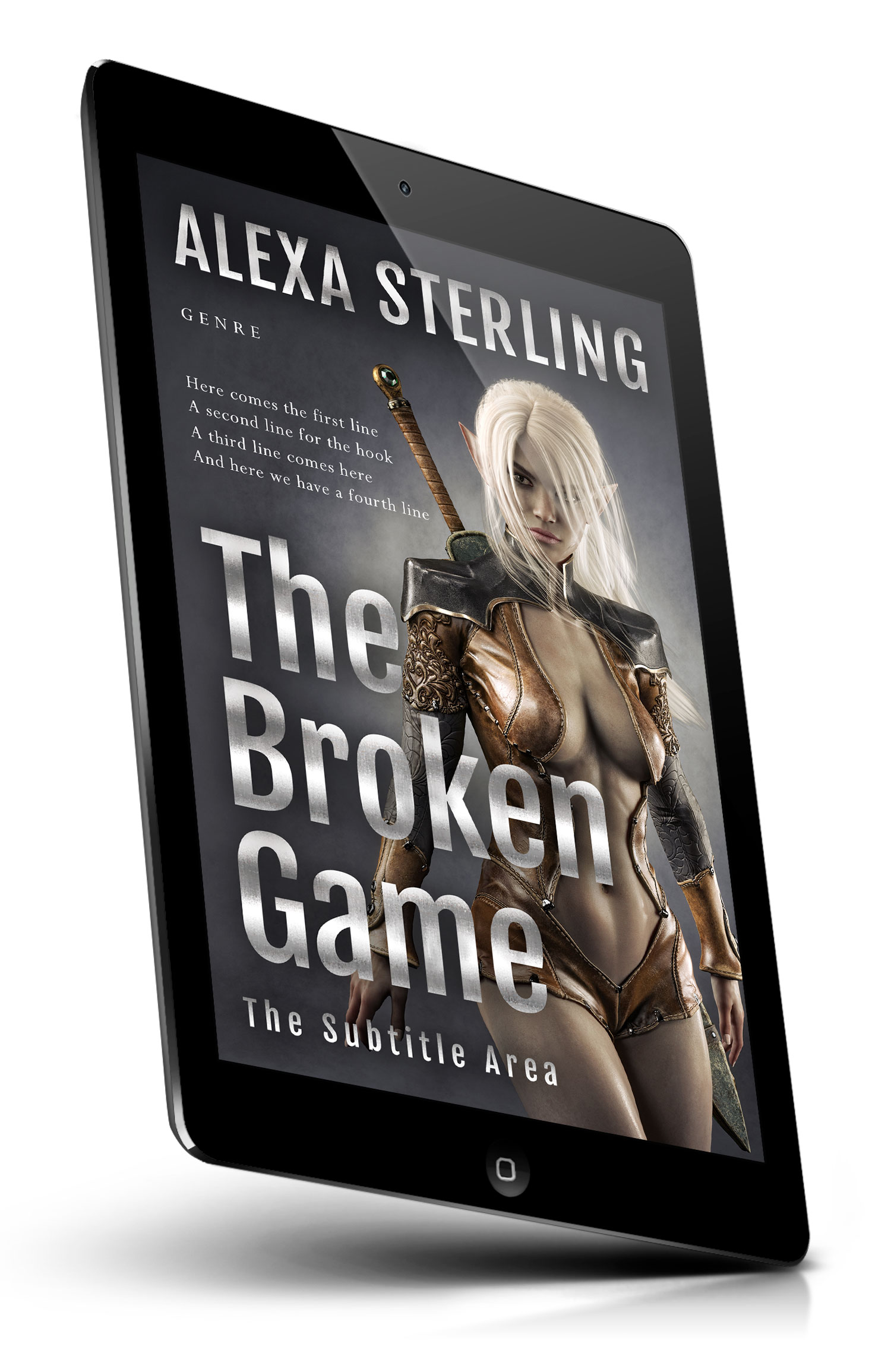 Tablet view of Premade Fantasy Book Cover - Mine Shaft #36988 | BookCoverZone