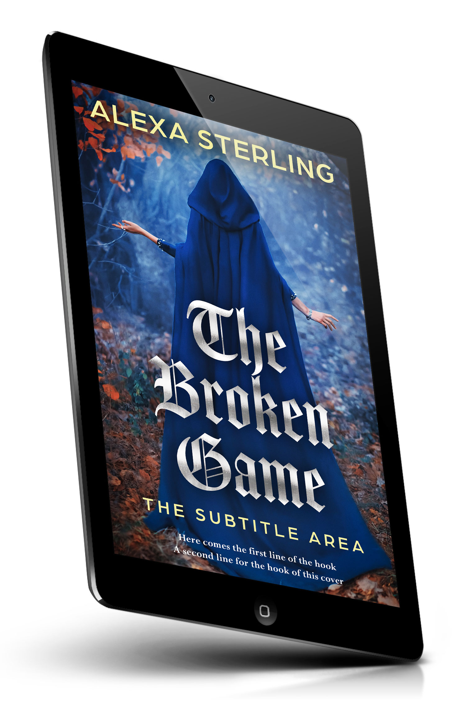 Tablet view of Premade Fantasy Book Cover - Cloud Burst #36992 | BookCoverZone