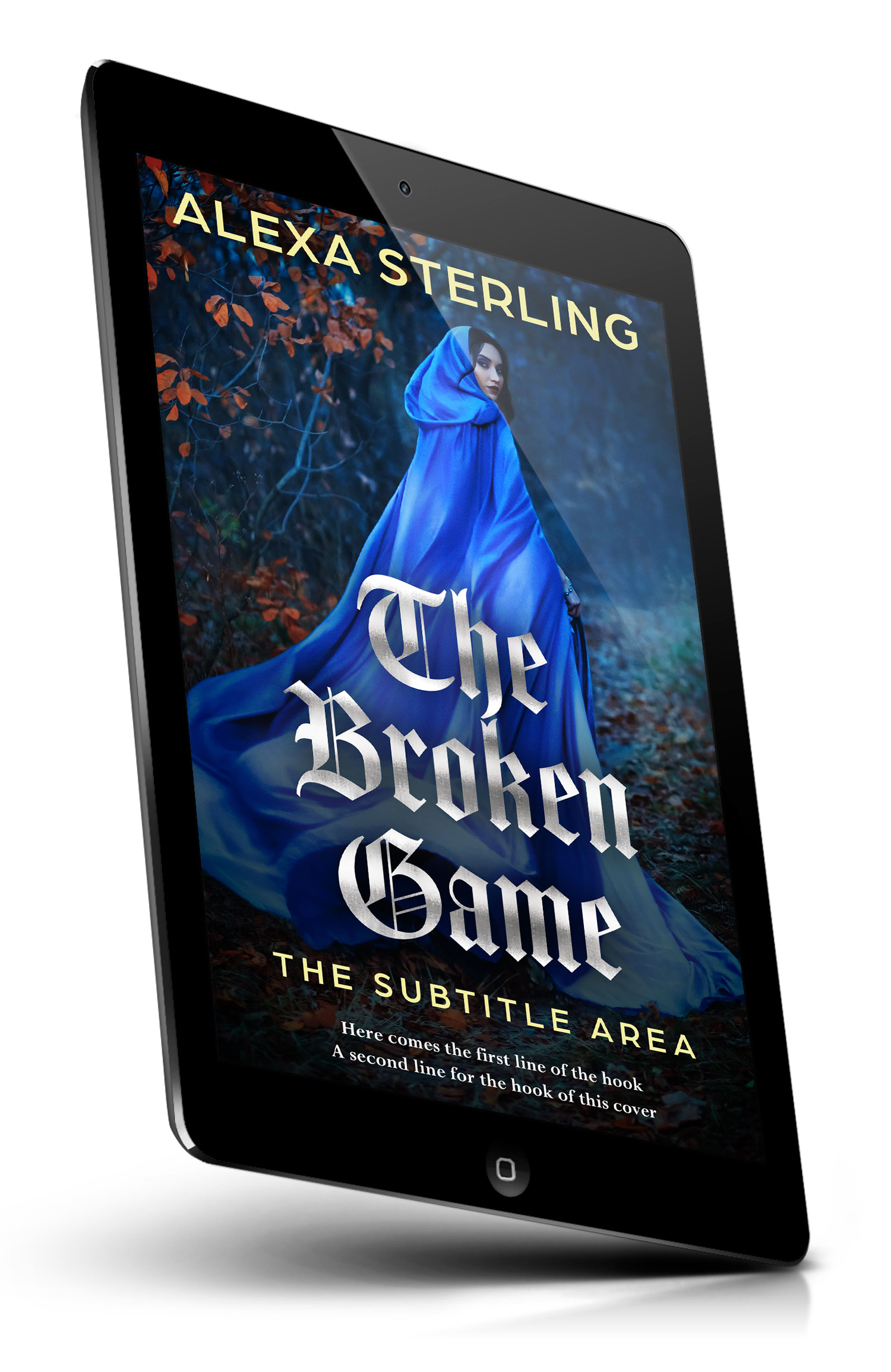 Tablet view of Premade Mystery & Thriller & Suspense Book Cover - Big Stone #36993 | BookCoverZone