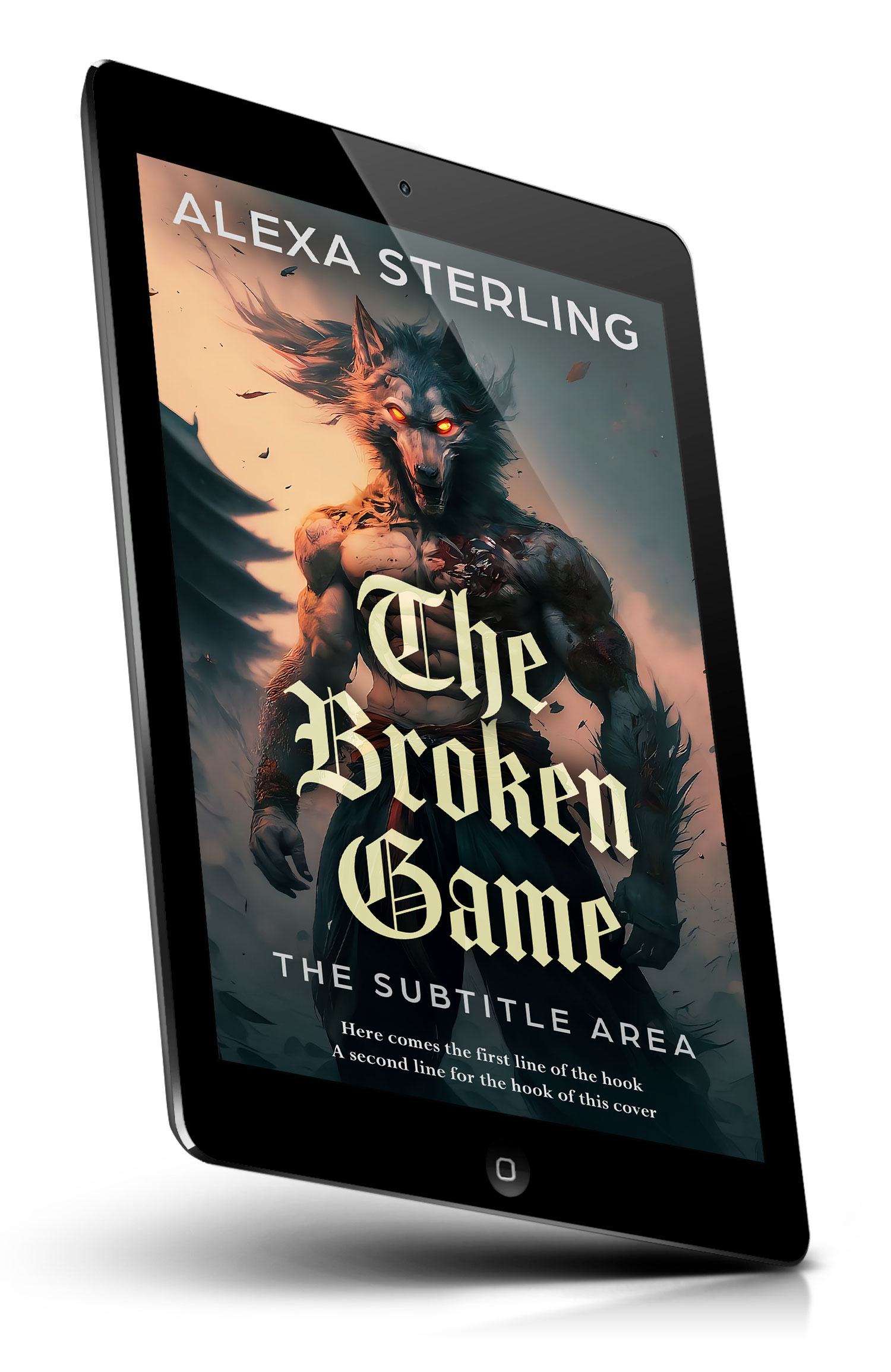 Tablet view of Premade Horror Book Cover - Cameo #36995 | BookCoverZone