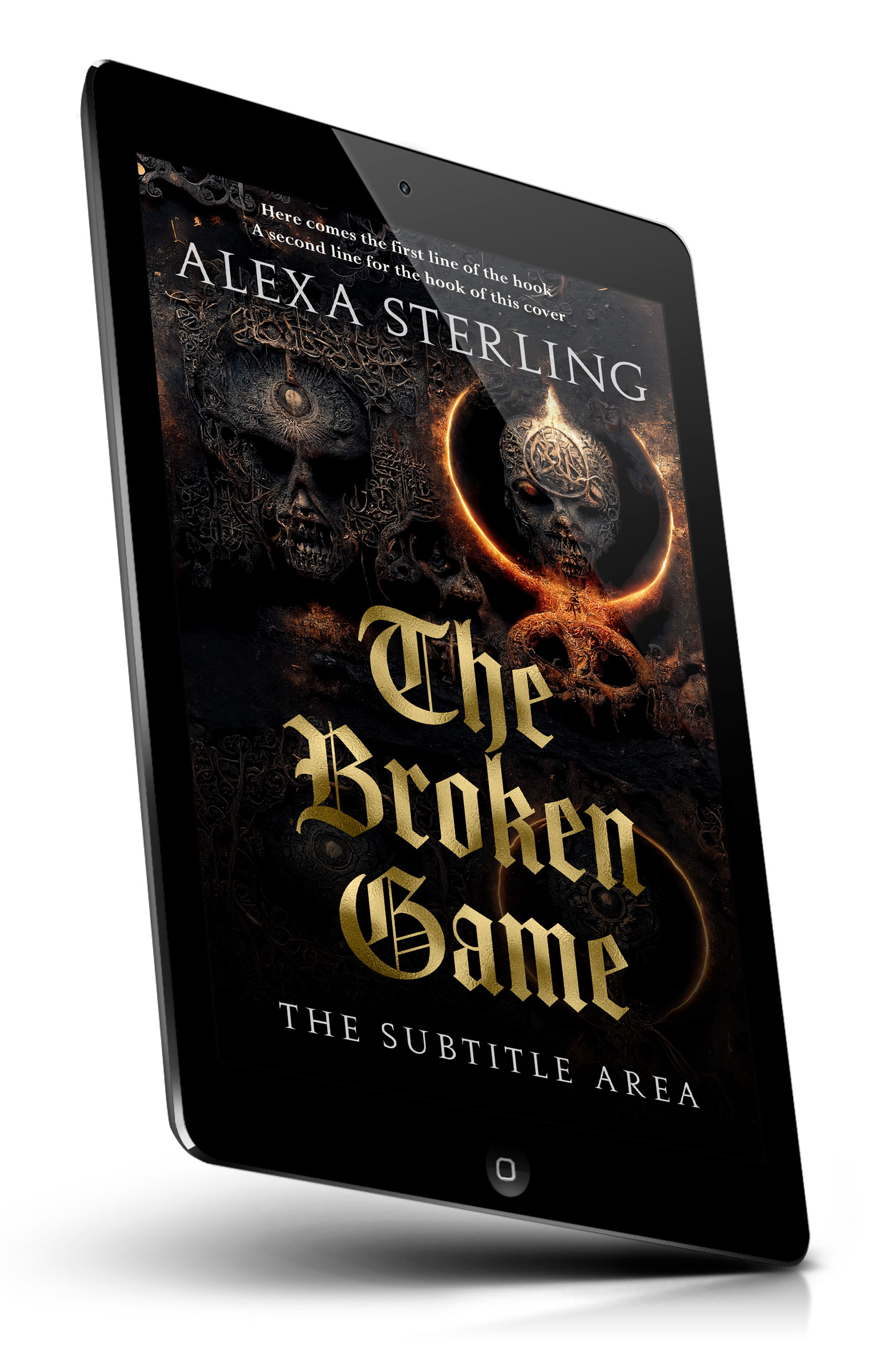 Tablet view of Premade Horror Book Cover - Cod Gray #37003 | BookCoverZone*