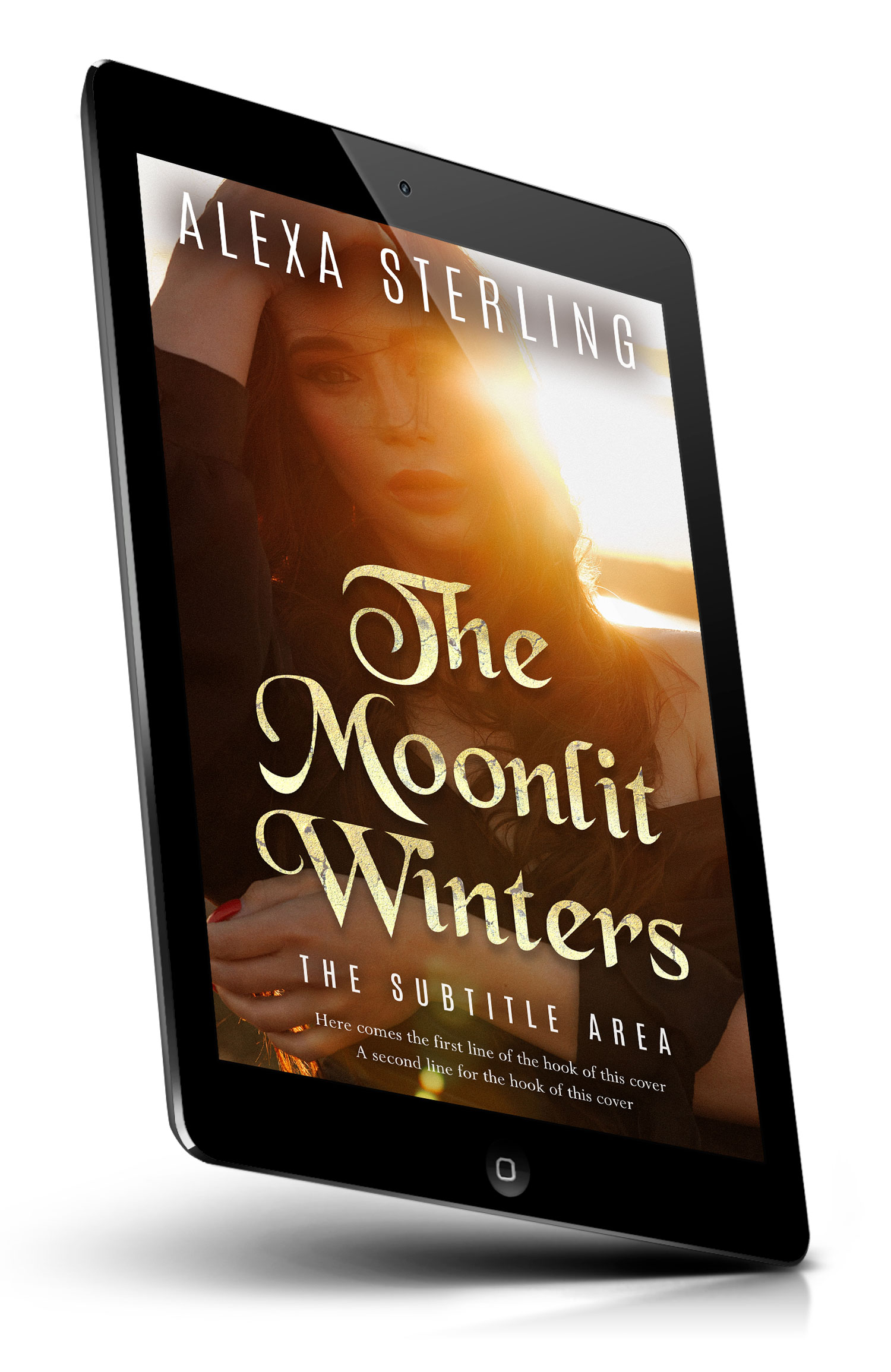 Tablet view of Premade Romance Book Cover - Deep Oak #37031 | BookCoverZone*