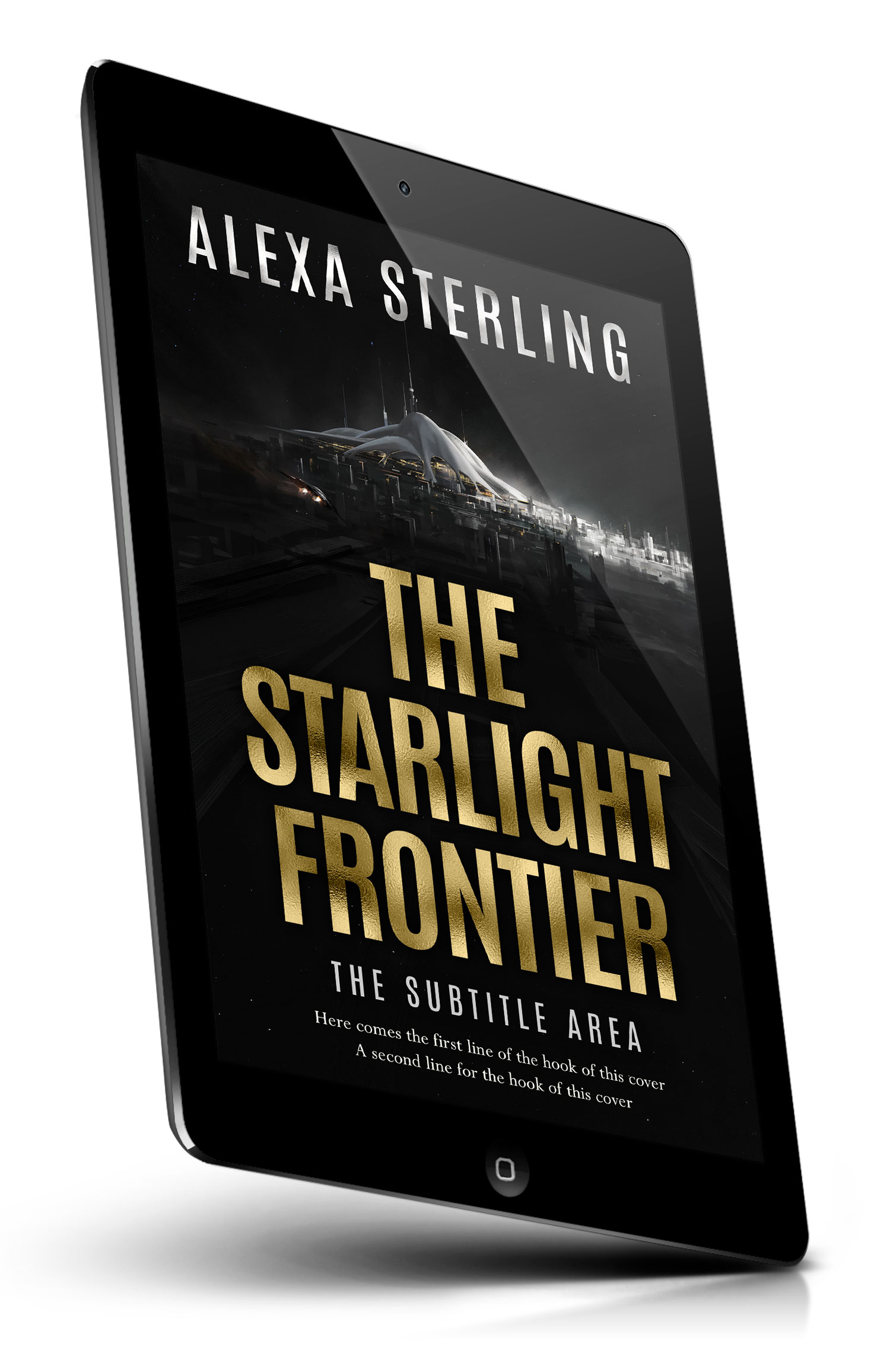 Tablet view of Premade Science Fiction Book Cover - Cod Gray #37040 | BookCoverZone*