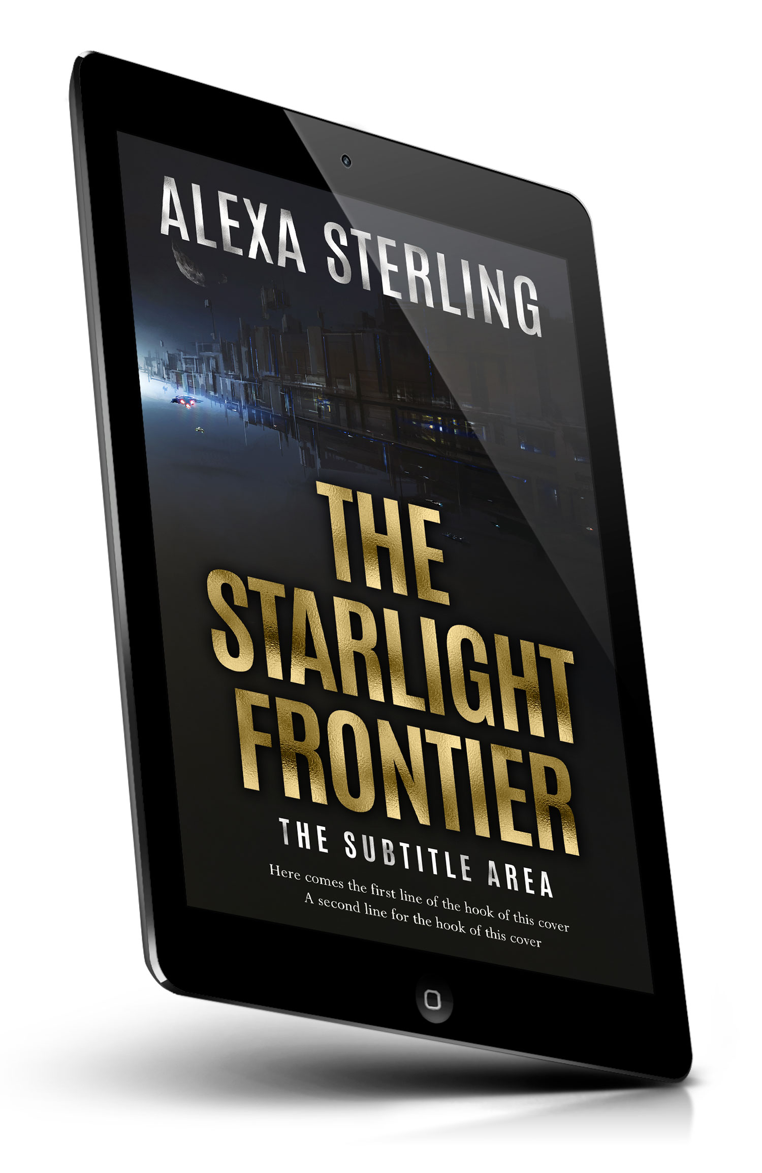 Tablet view of Premade Science Fiction Book Cover - Shark #37042 | BookCoverZone*